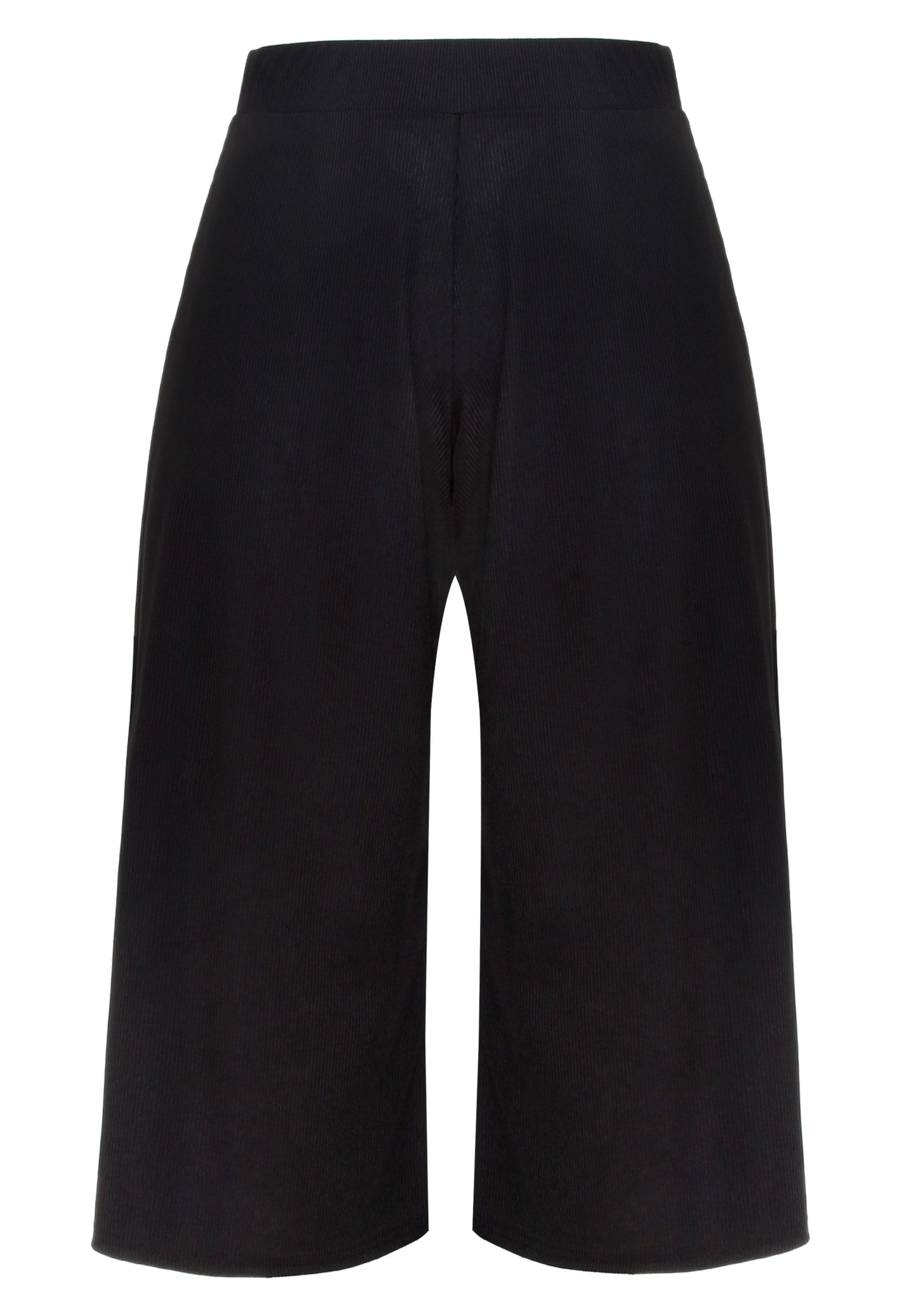 LIMITED COLLECTION Black Ribbed Culottes | Yours Clothing