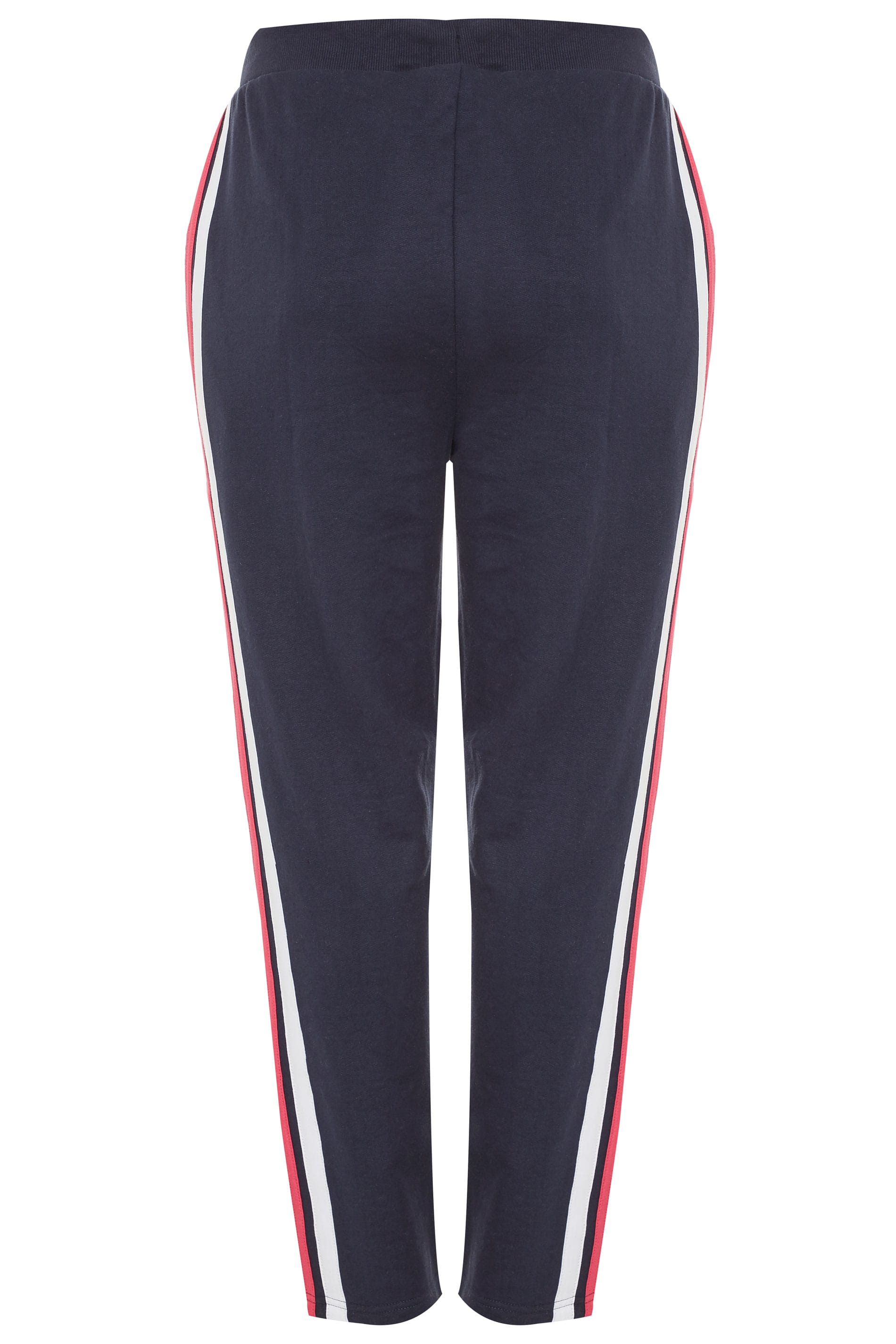 navy side stripe joggers