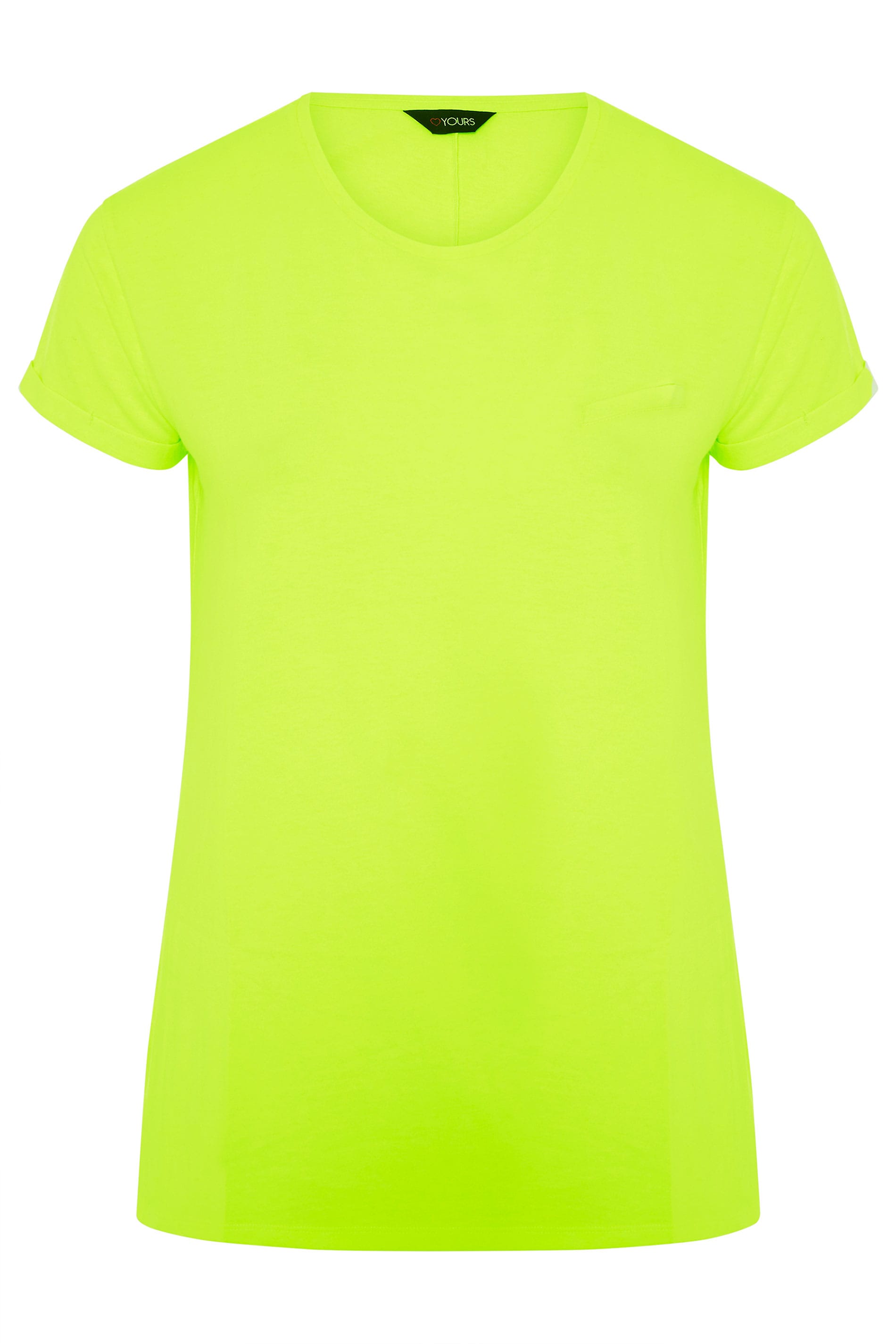 Camiseta Neón En Amarillo Yours Clothing 