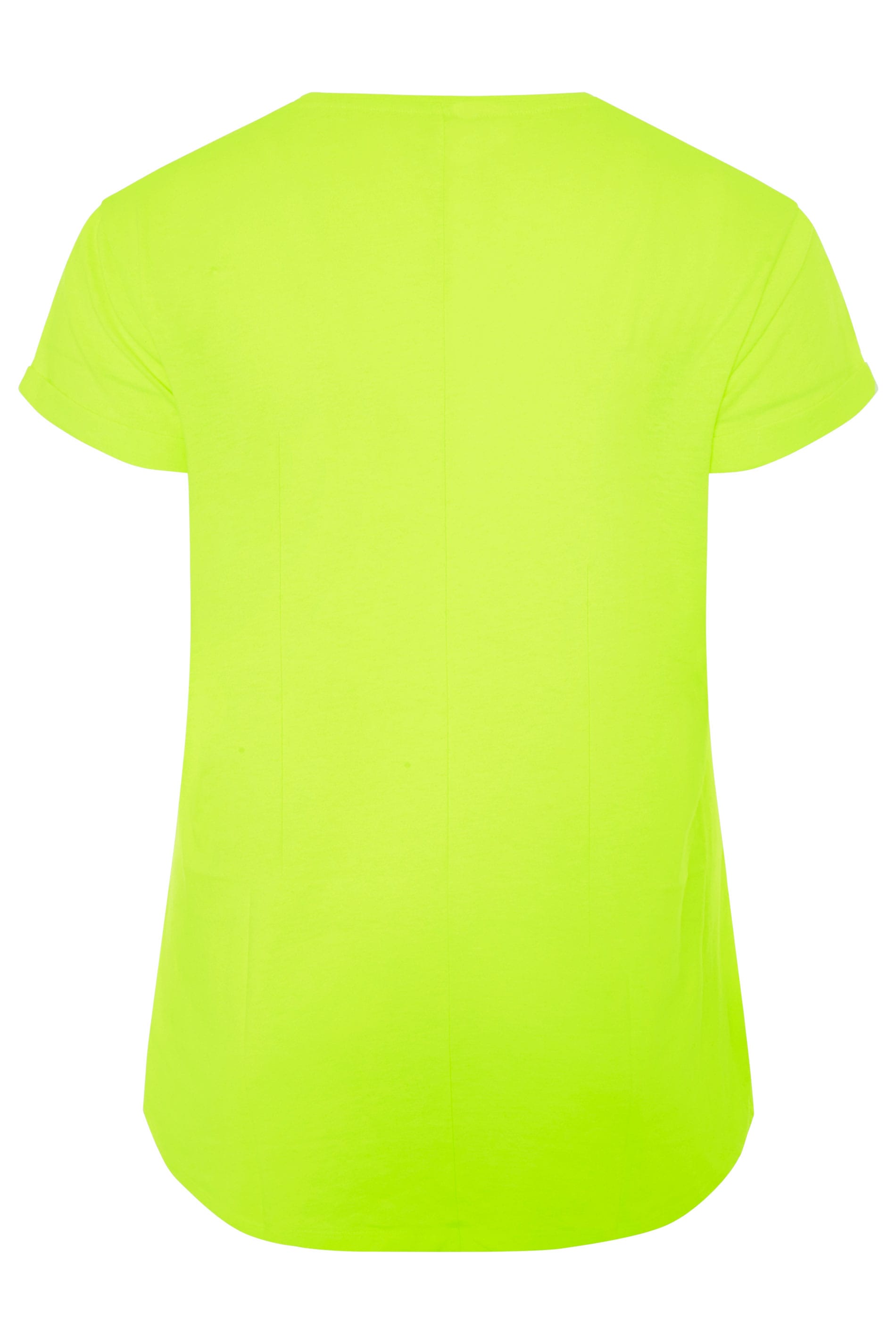 Camiseta Neón En Amarillo Yours Clothing 