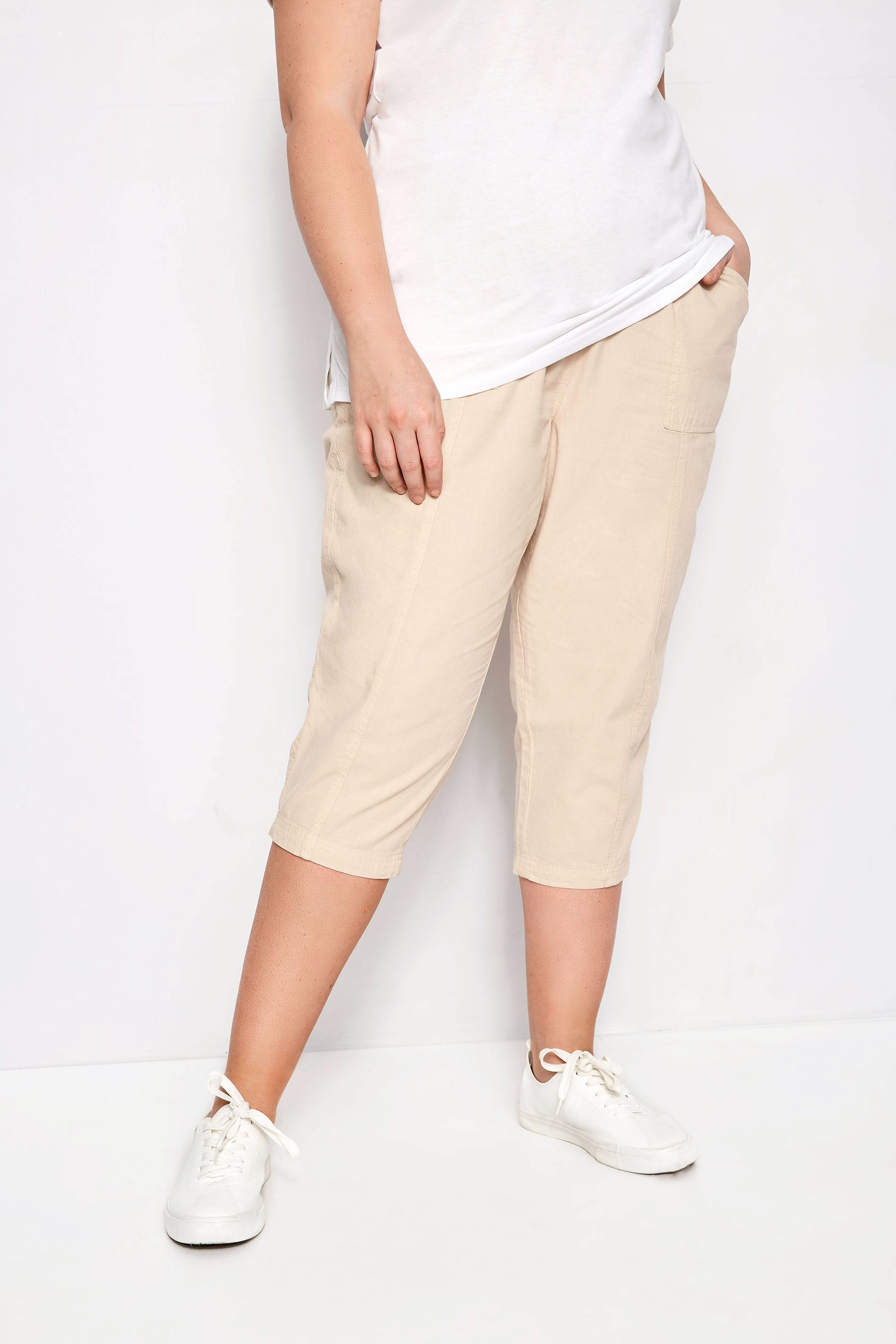 gap pull on crop trousers