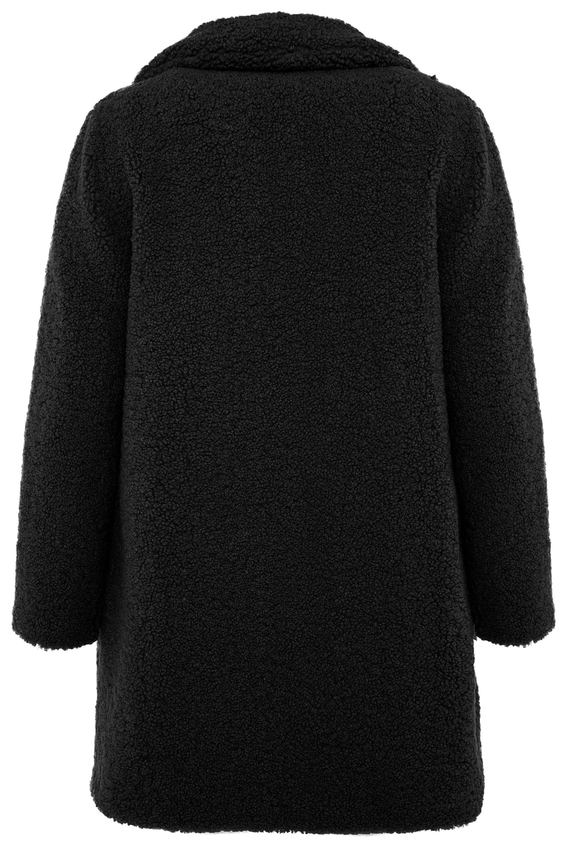 Black Teddy Coat | Yours Clothing