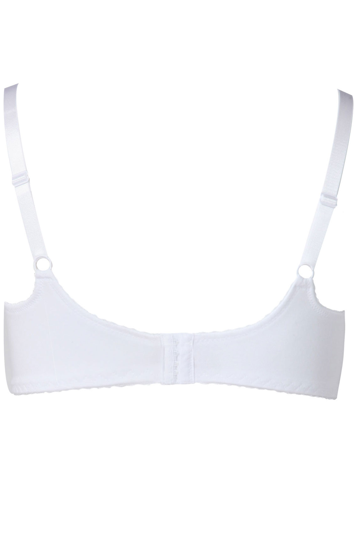 White Stretch Lace Non-Padded Underwired Balcony Bra | Yours Clothing 3