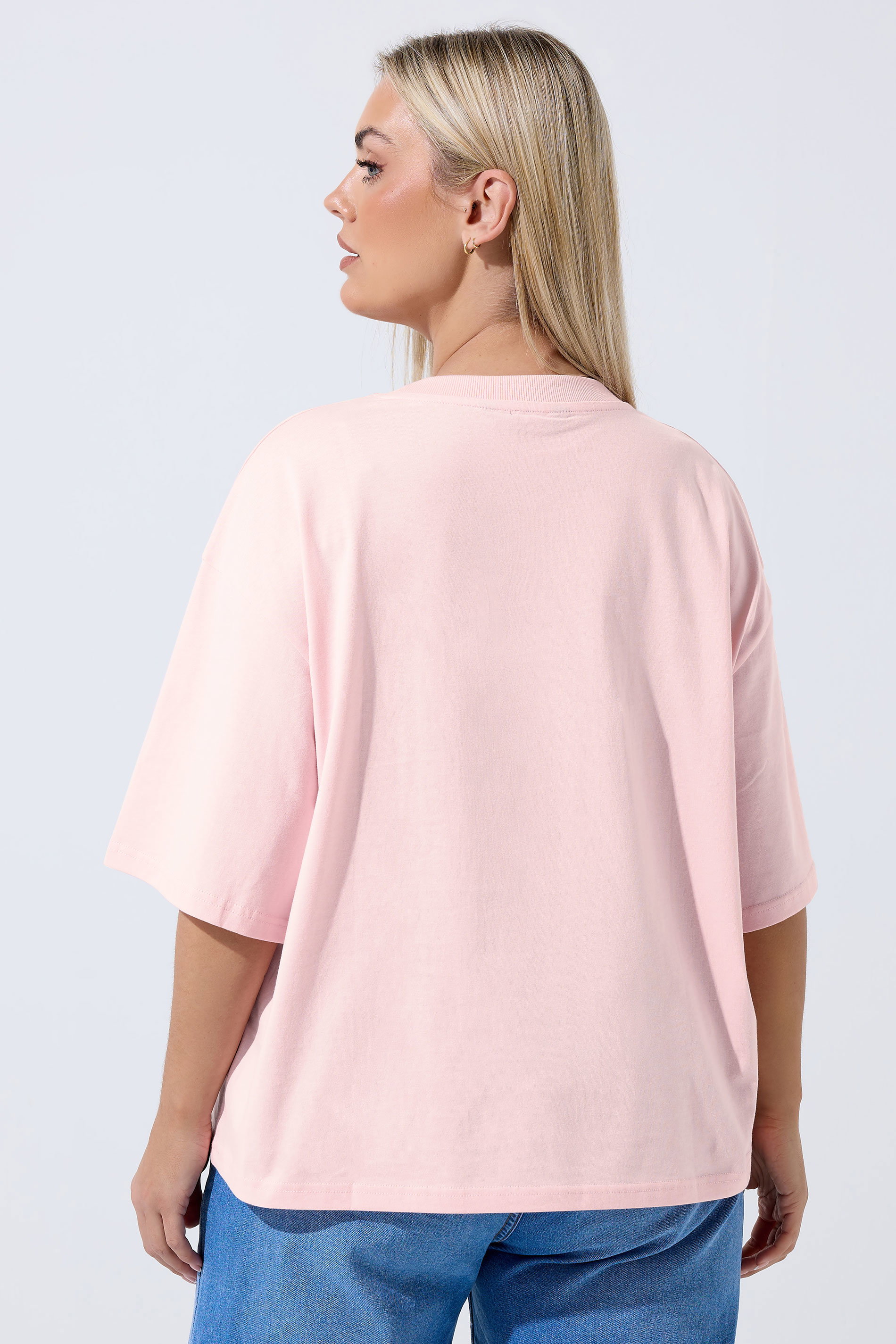 LIMITED COLLECTION Plus Size Pink 'Summer Spirit' Slogan T-Shirt | Yours Clothing 4