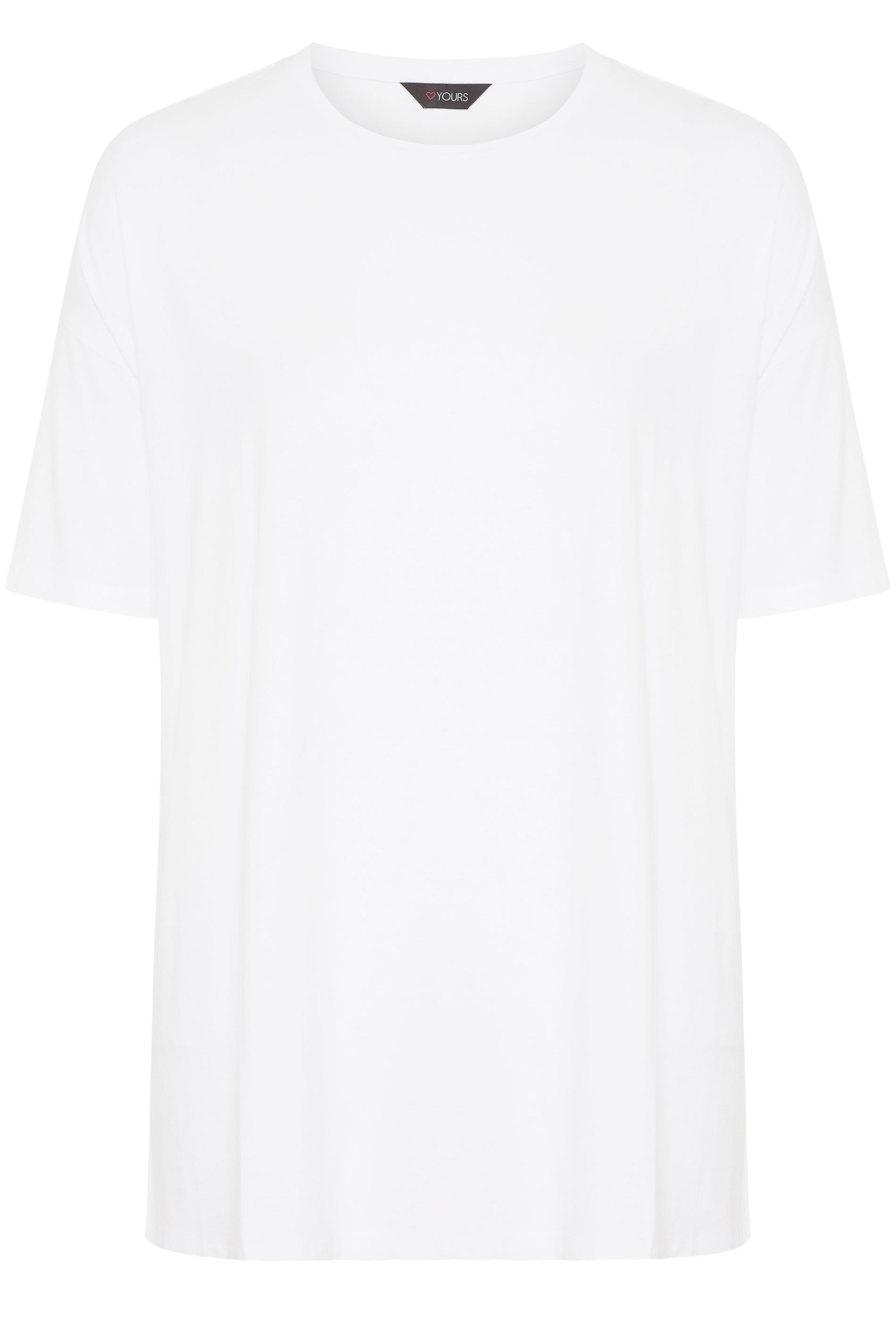 White Oversized T-Shirt | Yours Clothing