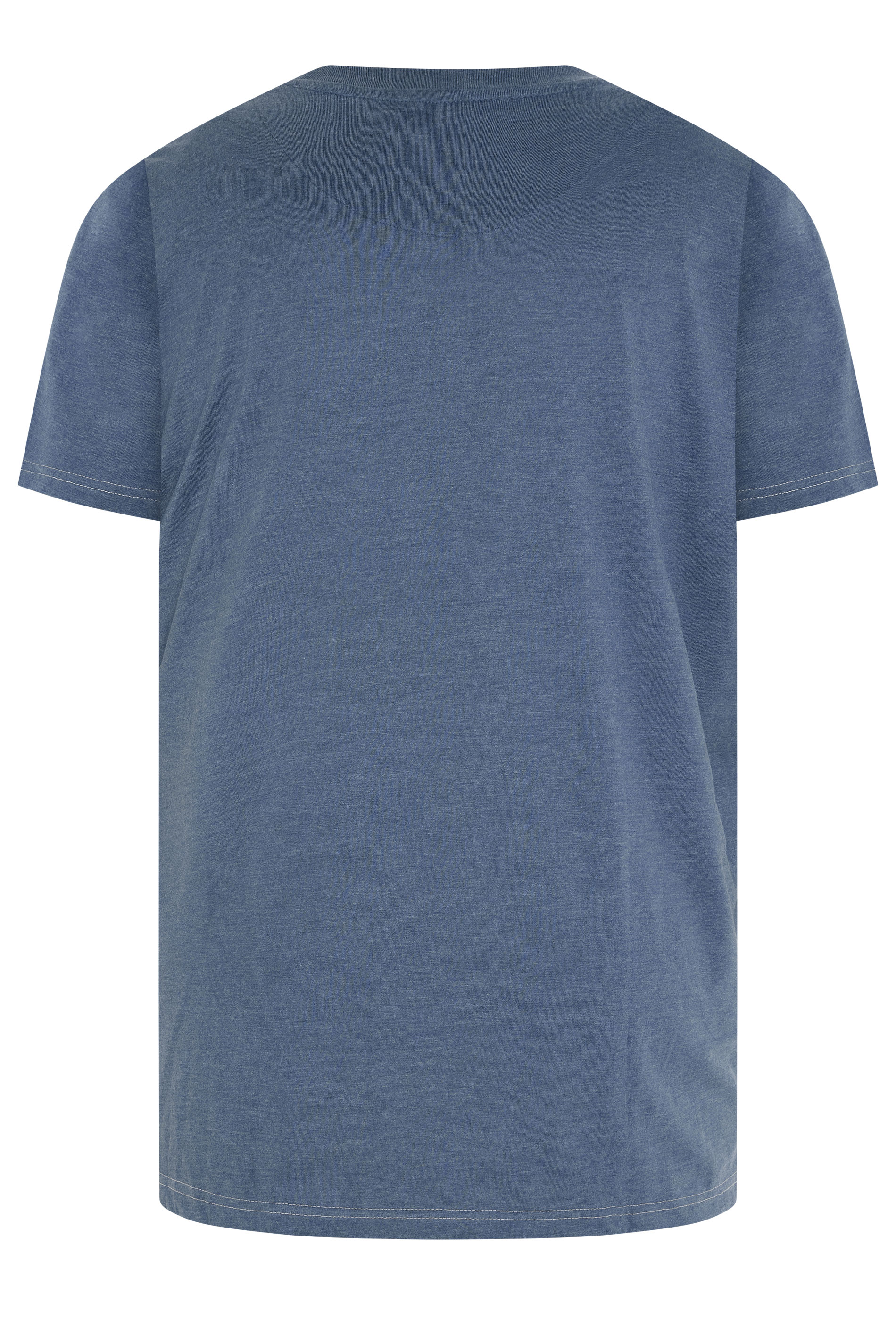KAM Big & Tall Indigo Blue Brooklyn Motorbike Graphic Print T-Shirt | BadRhino 2