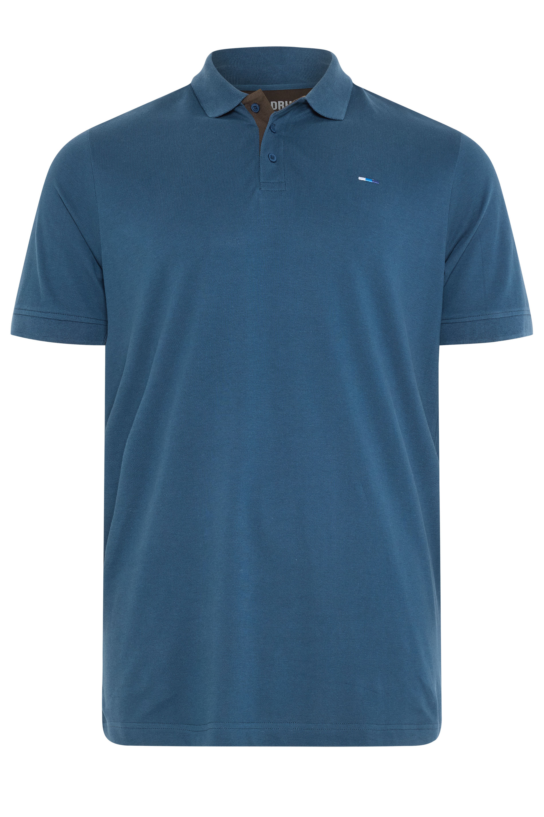 BadRhino Big & Tall Teal Blue Short Sleeve Polo Shirt | BadRhino 5
