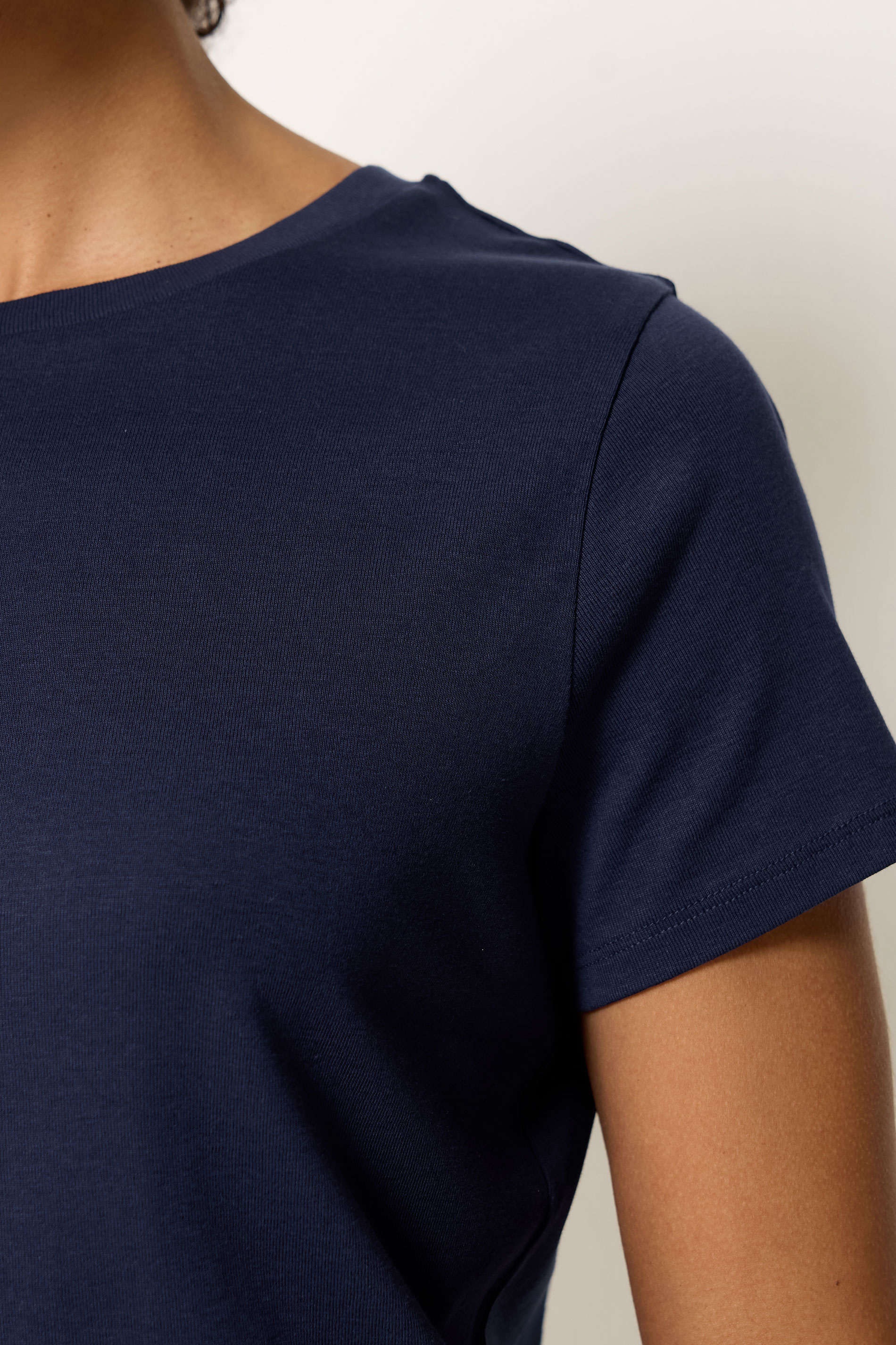 M&Co Navy Blue Cotton T-Shirt | M&Co 4