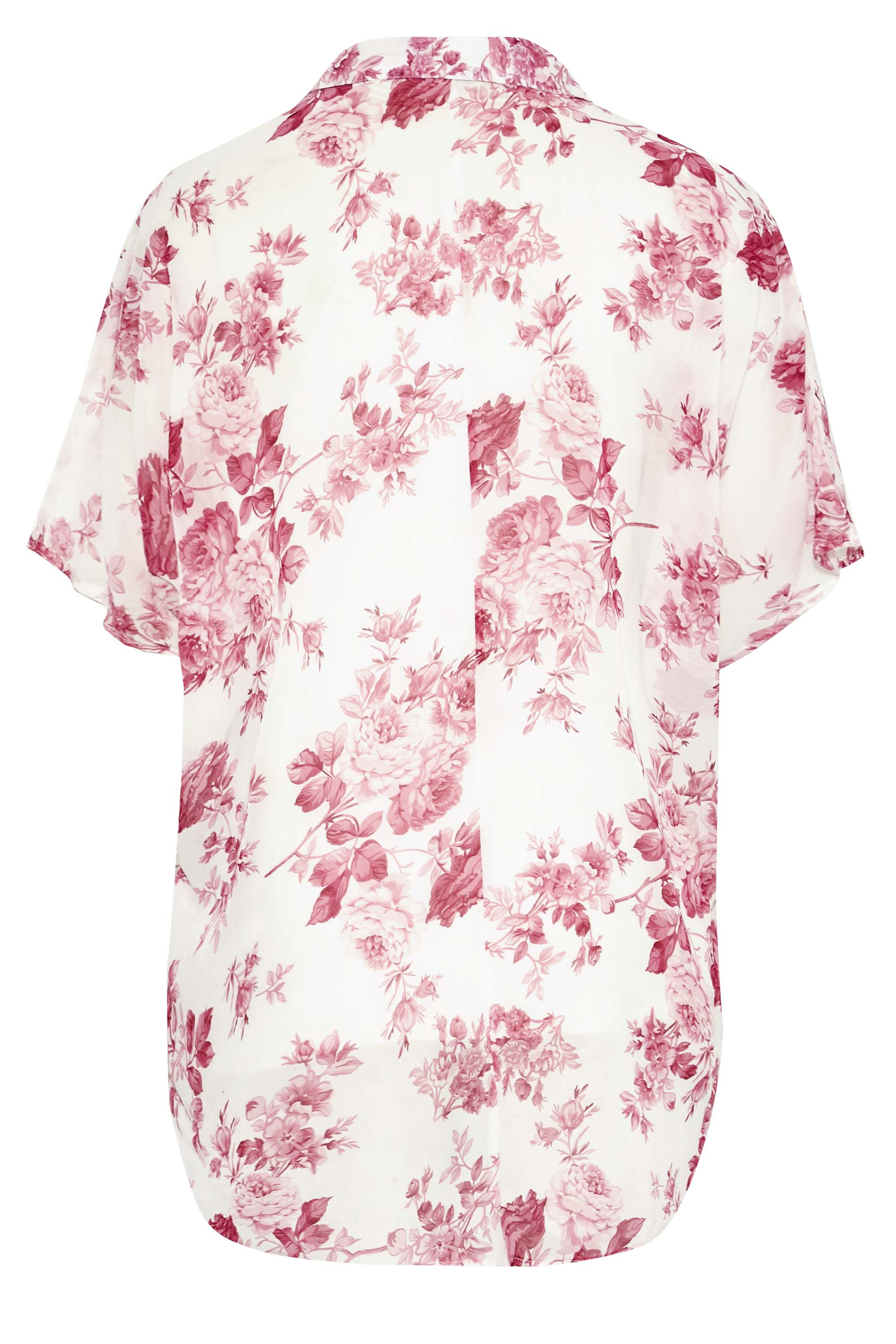 Grande taille  Blouses & Chemisiers Grande taille  Chemisiers | Chemisier Rose Floral Manches Chauve-Souris - OQ93631
