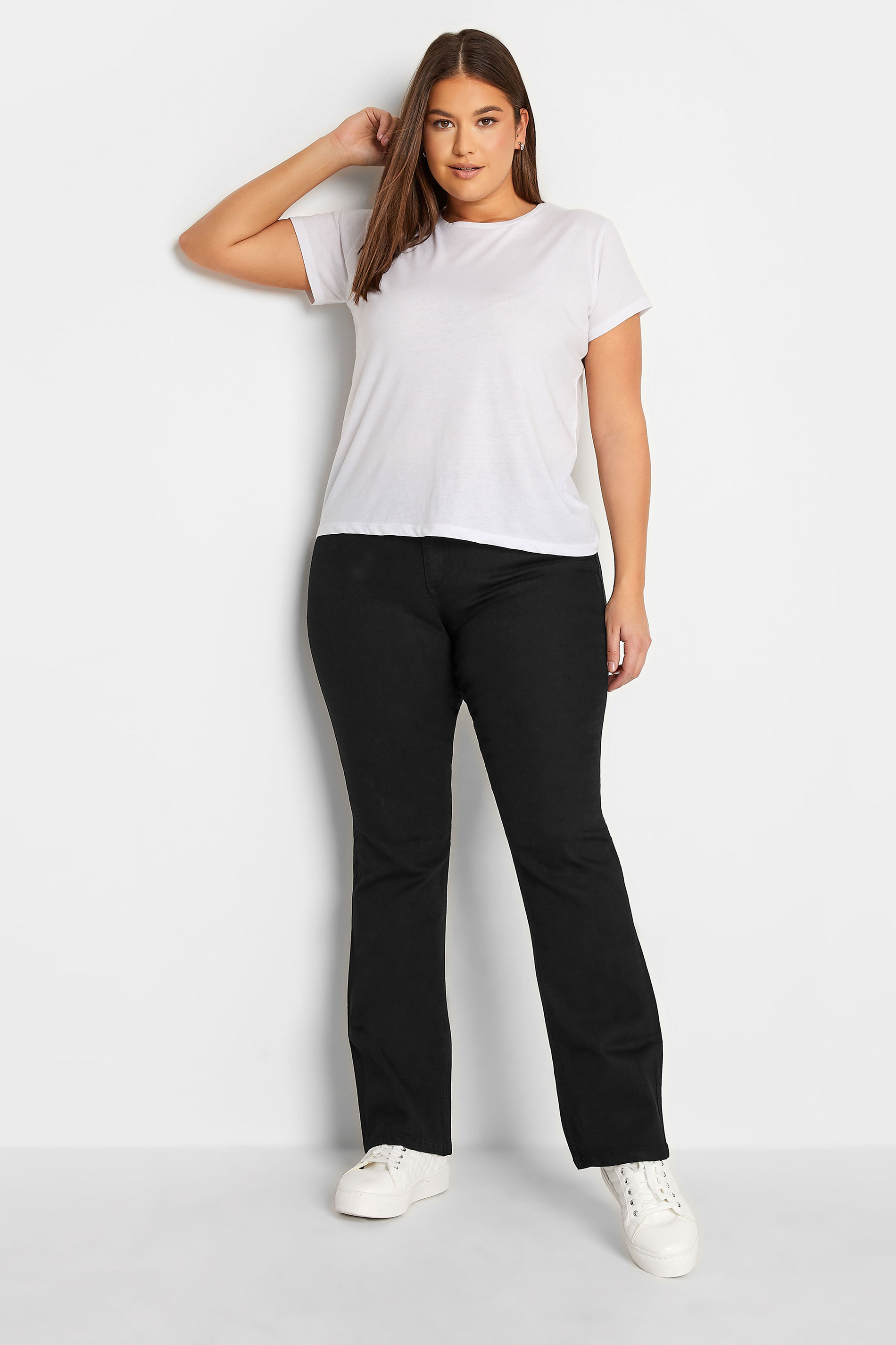 LTS Black RAE Bootcut Jeans | Long Tall Sally 2