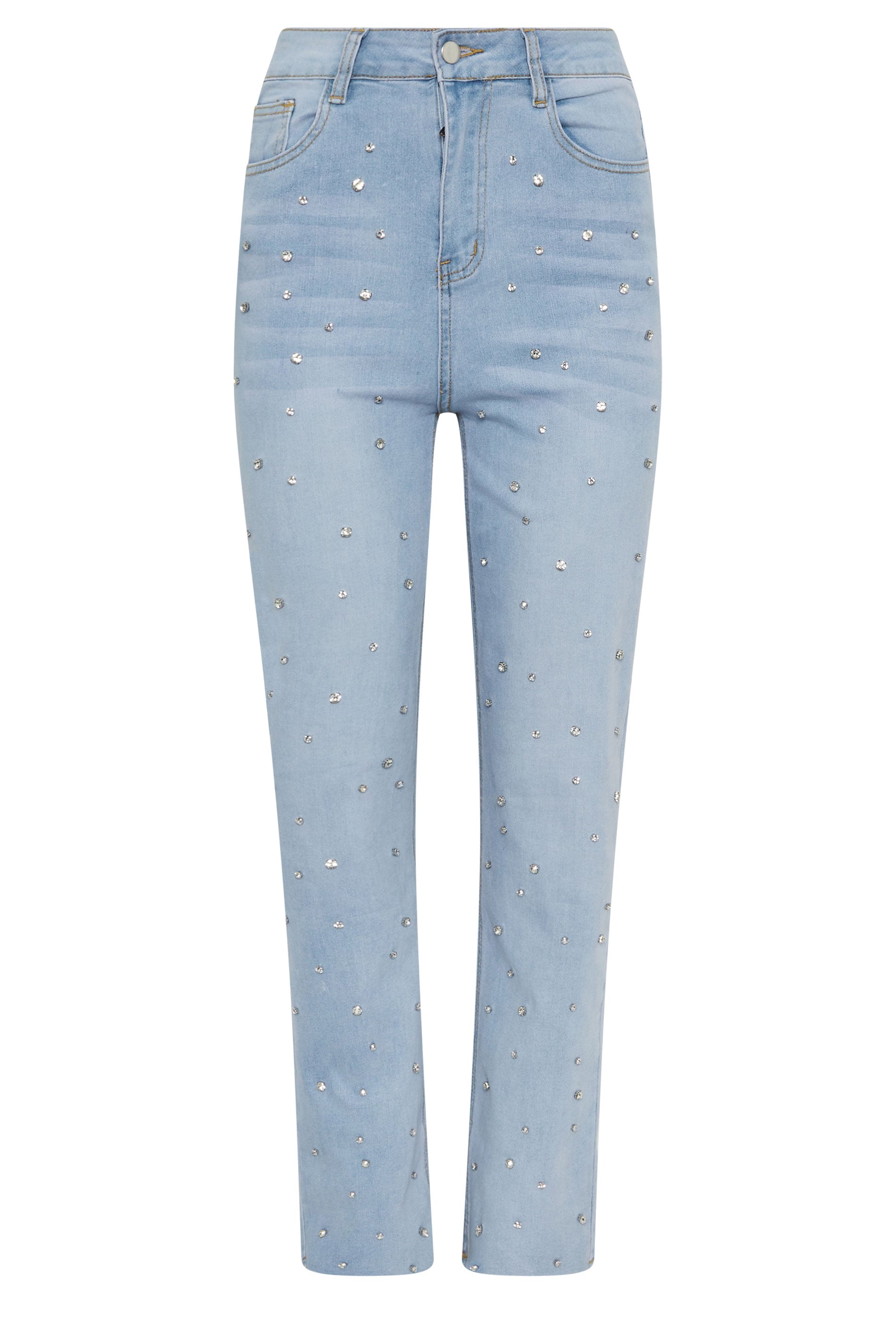 STAR Light Blue Embellished Detail Jeans | StarByJM 5