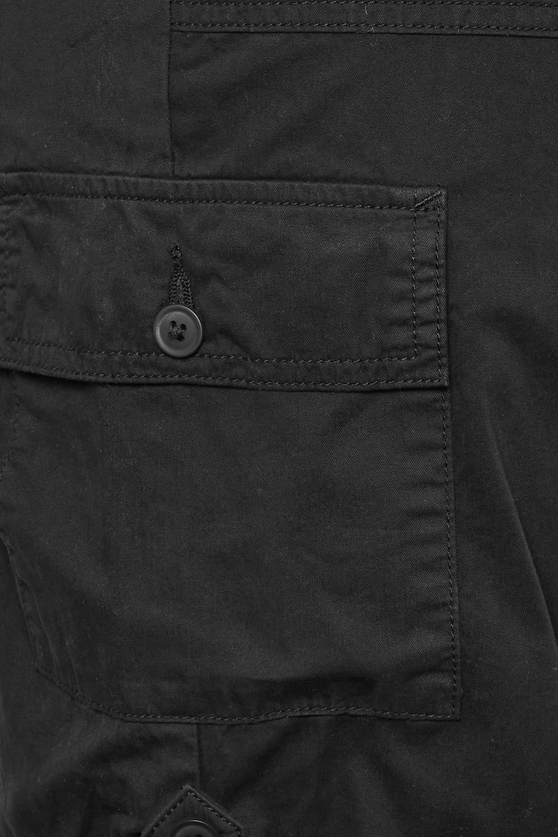 YOURS Plus Size Black Cargo Chino Shorts | Yours Clothing