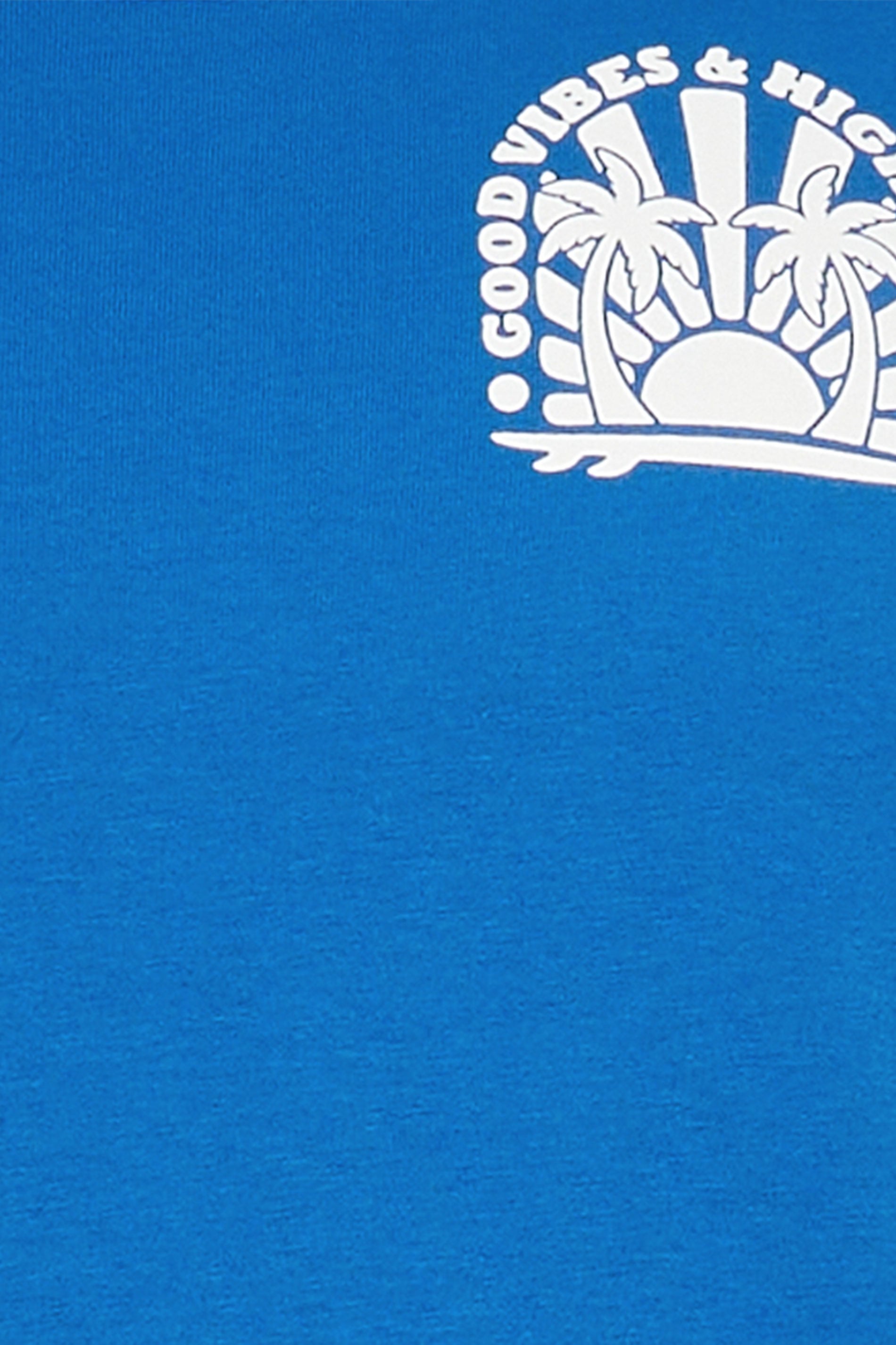 BadRhino Big & Tall Blue 'Good Vibes High Tides' Vest Top | BadRhino 9