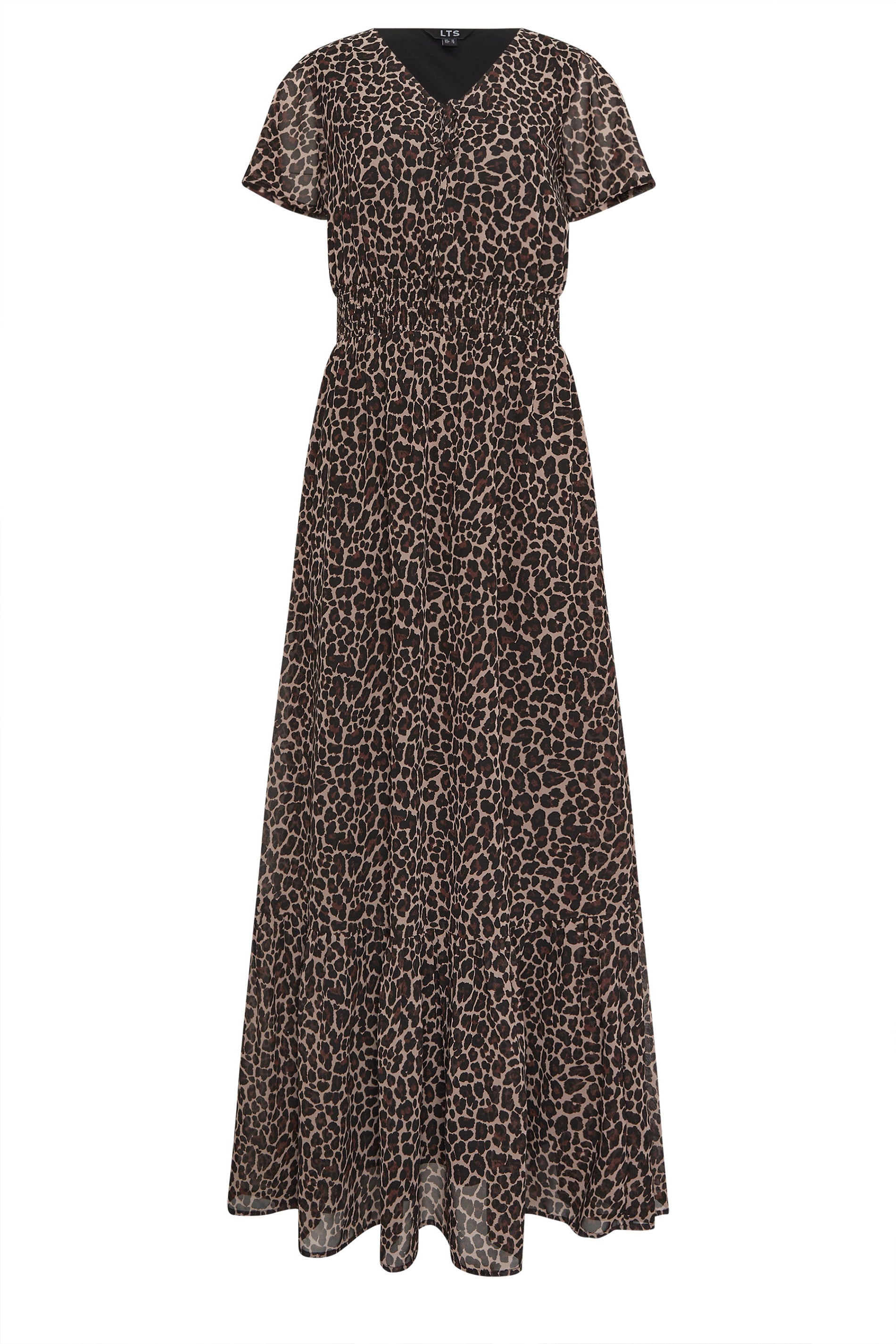 LTS Tall Women's Brown Leopard Print Maxi Dress | Long Tall Sally 5