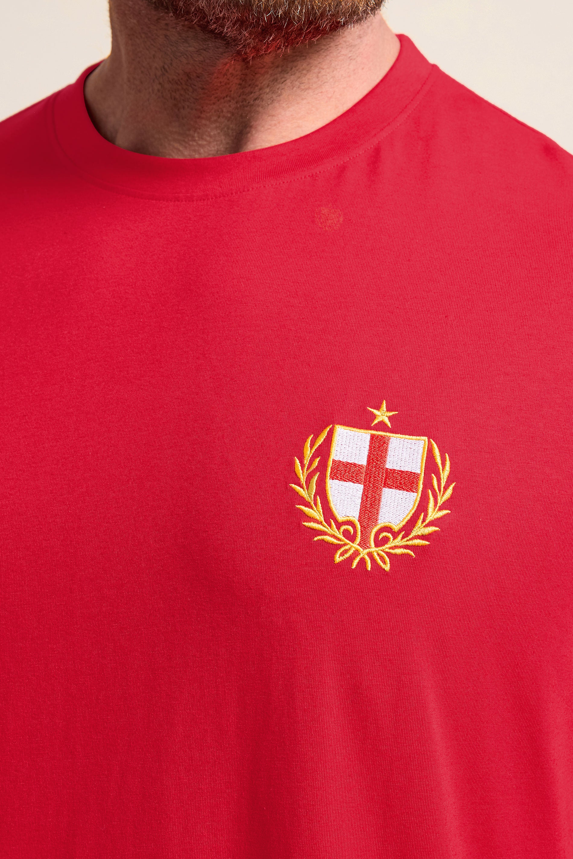 BadRhino Big & Tall Red England Crest T-Shirt | BadRhino 4
