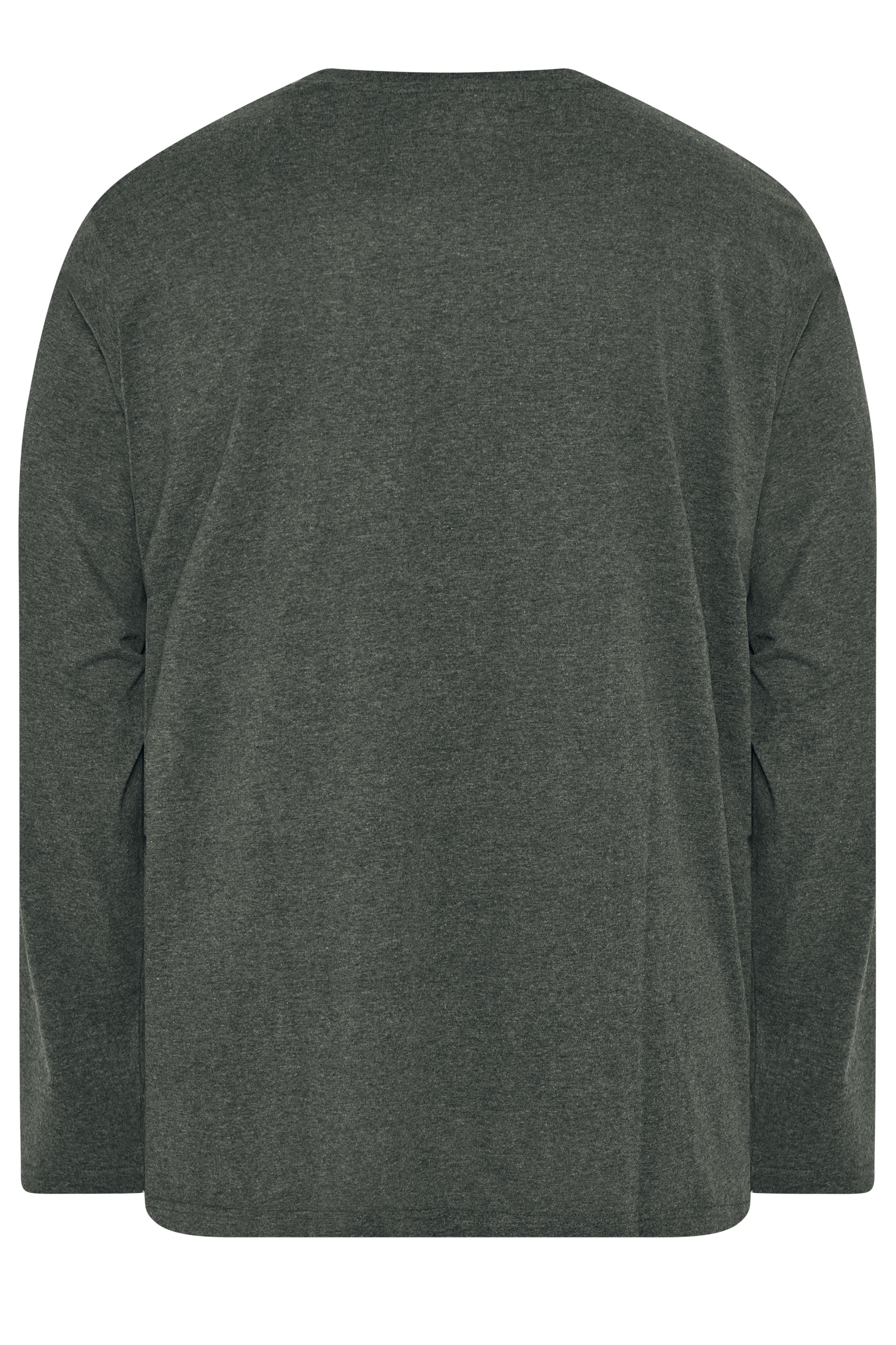 BadRhino Big & Tall Charcoal Grey Long Sleeve T-Shirt | BadRhino 6