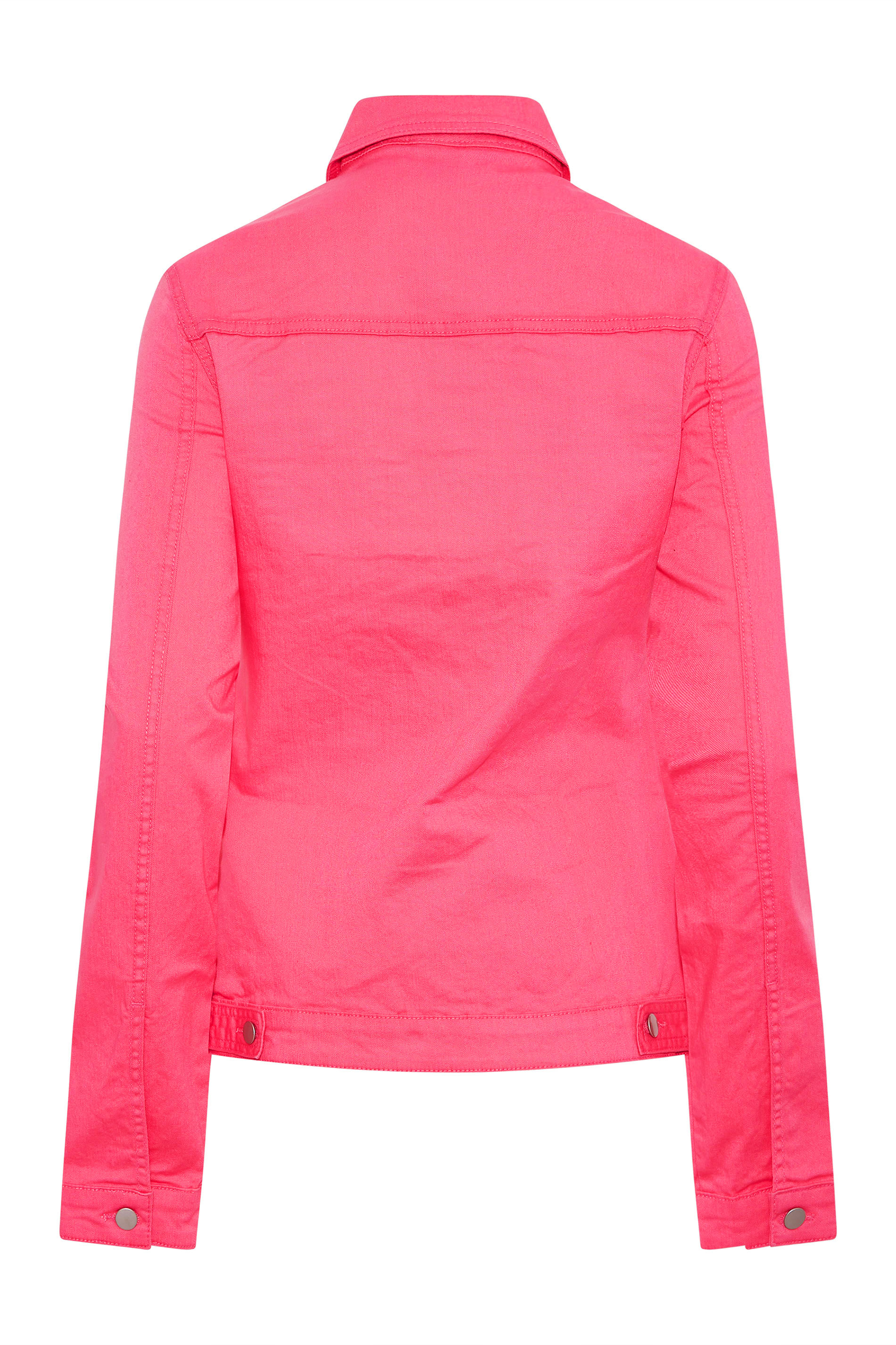 Women's Pink Wash Short Button Up Ladies' Denim Jacket – Threadbare