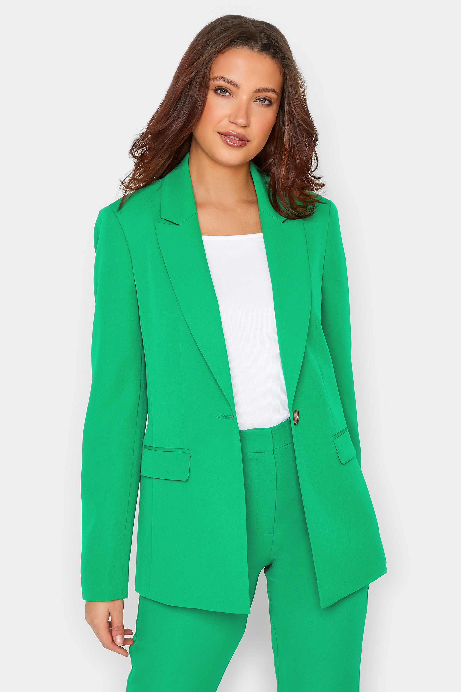 LTS Tall Women's Green Tailored Blazer | Long Tall Sally  1