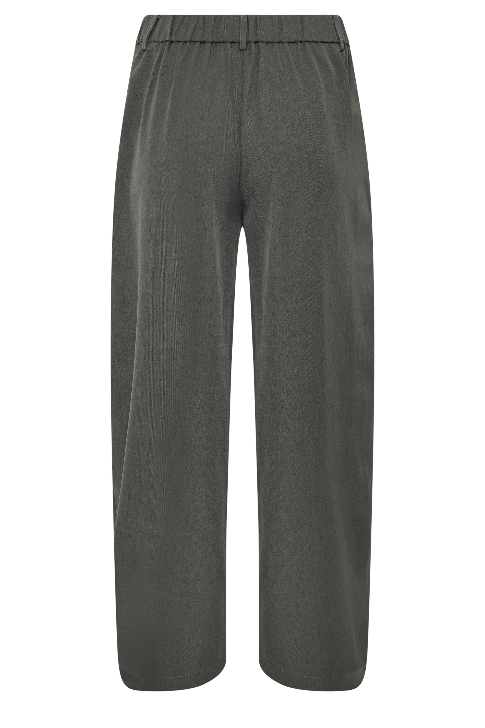 PixieGirl Petite Women's Grey Wrap Pleated Wide Leg Trousers | PixieGirl 2