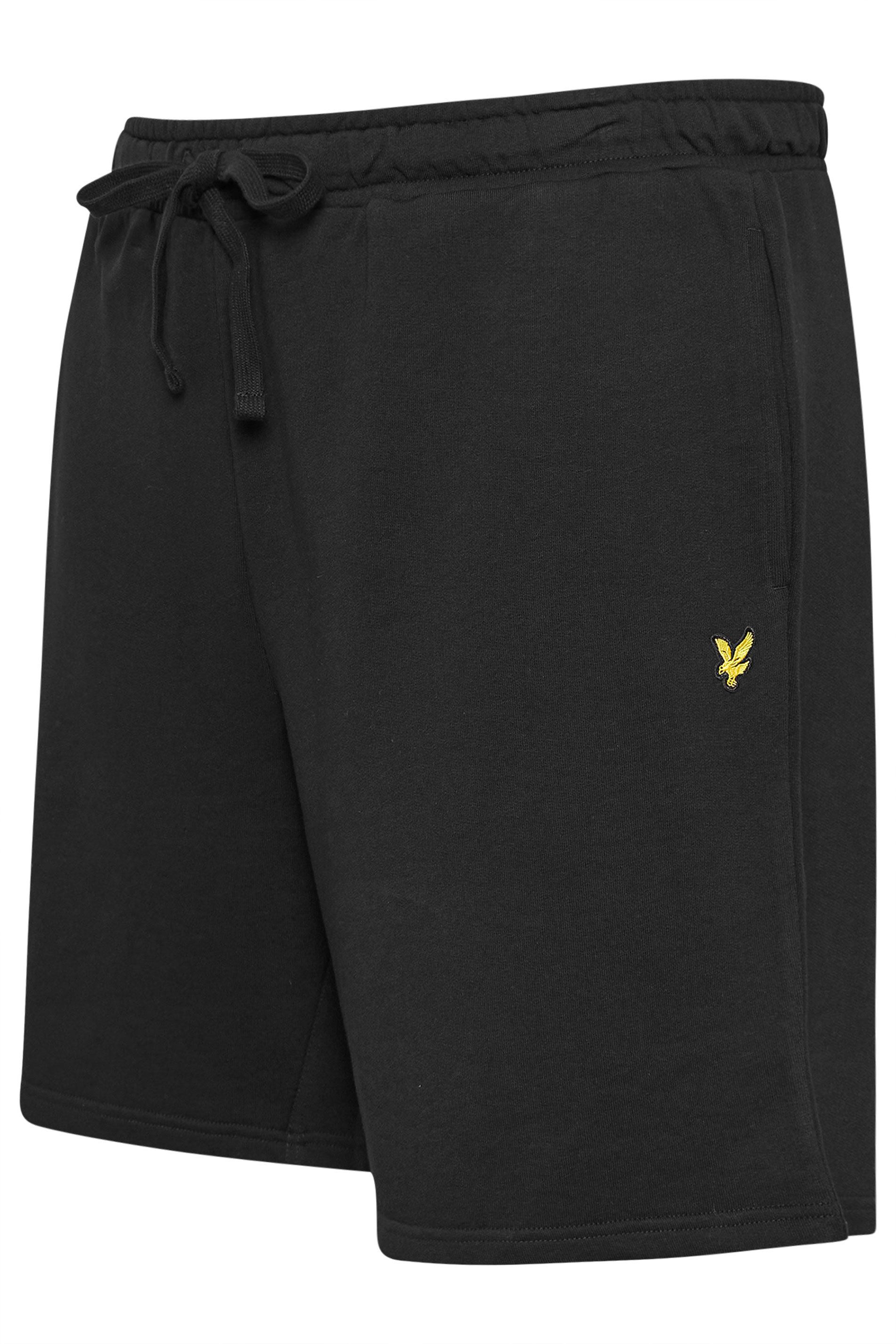 LYLE & SCOTT Big & Tall Black Jogger Shorts | BadRhino 5