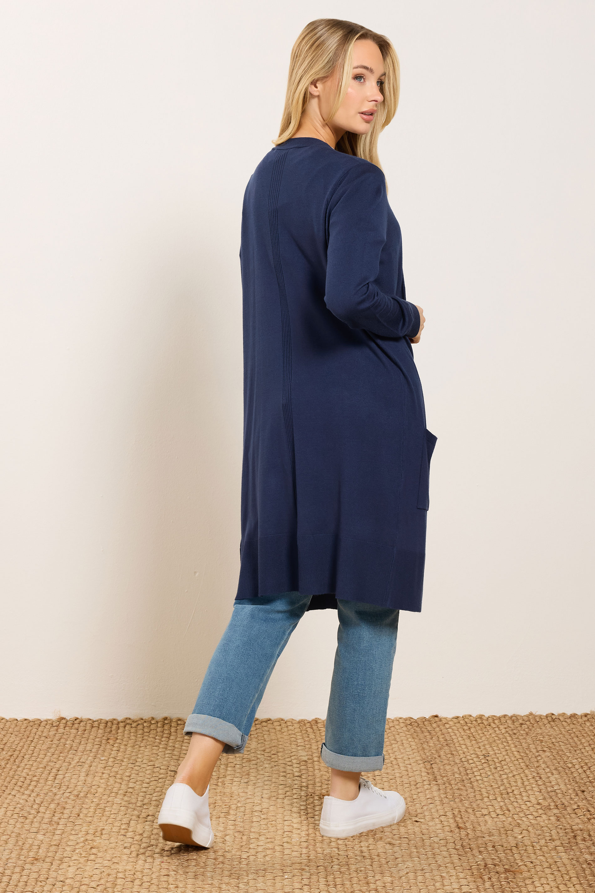M&Co Navy Blue Longline Cardigan | M&Co 2