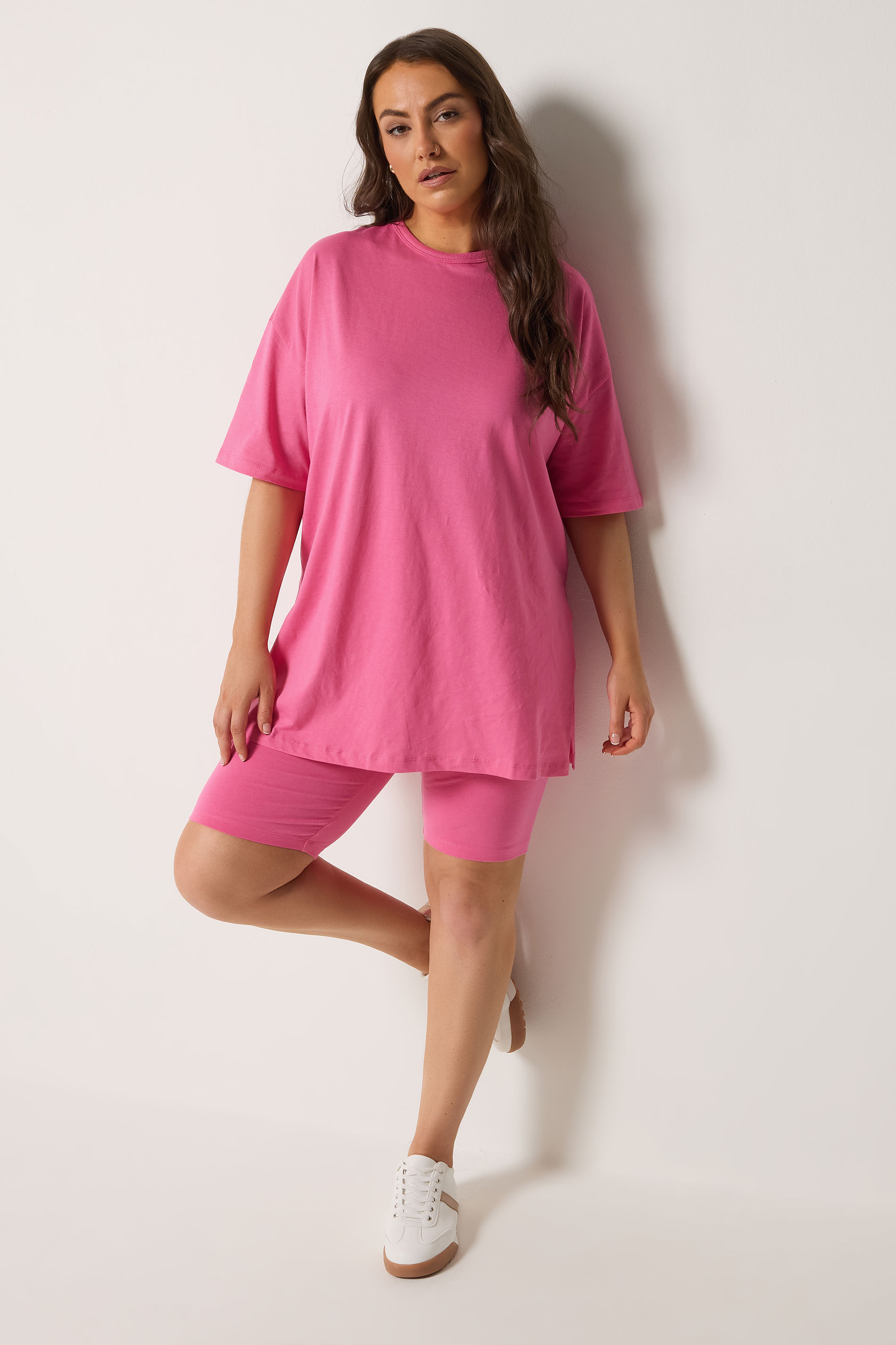 YOURS Plus Size Pink Shorts | Yours Clothing 1