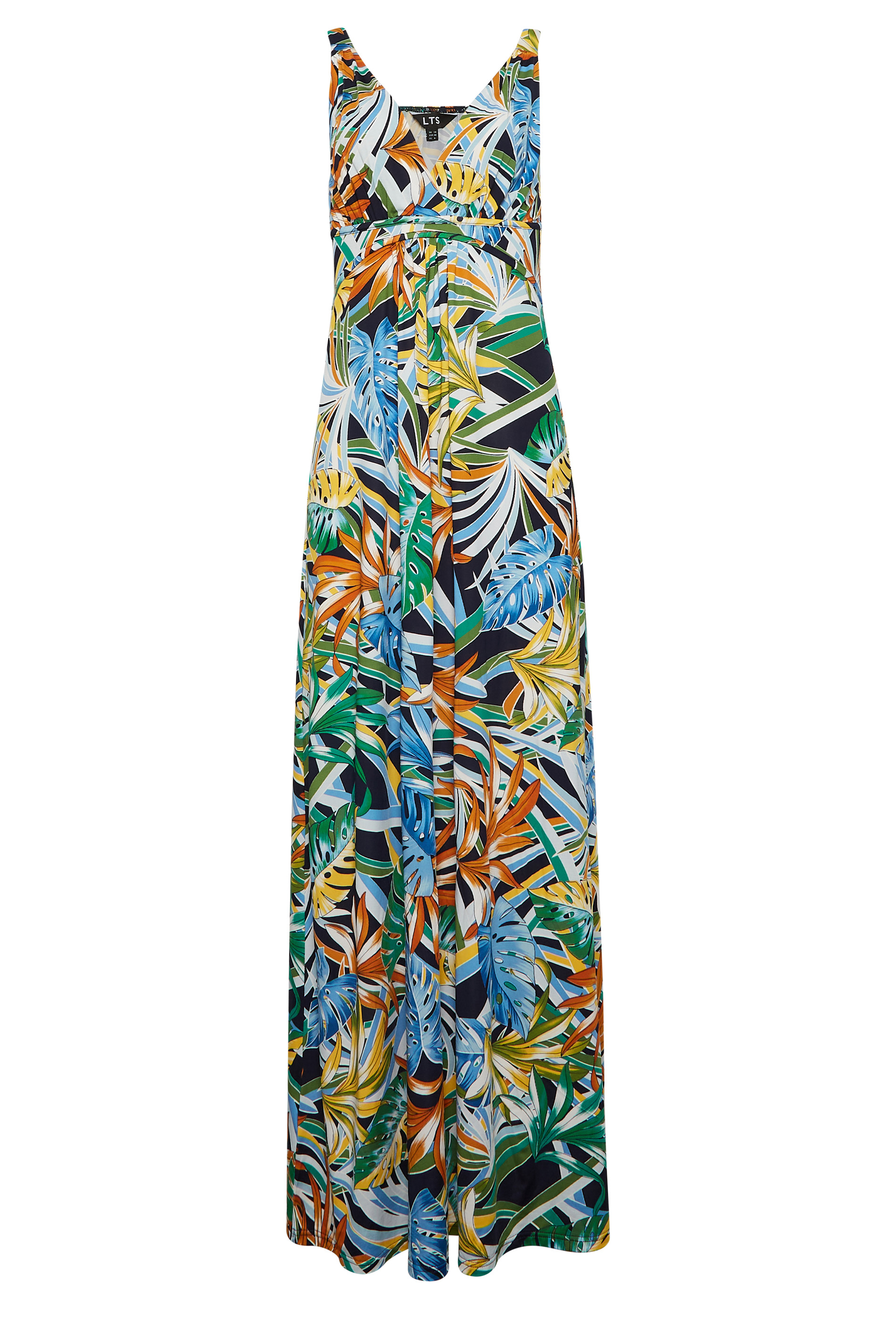 LTS Tall Green Palm Leaf Print Maxi Dress | Long Tall Sally  2