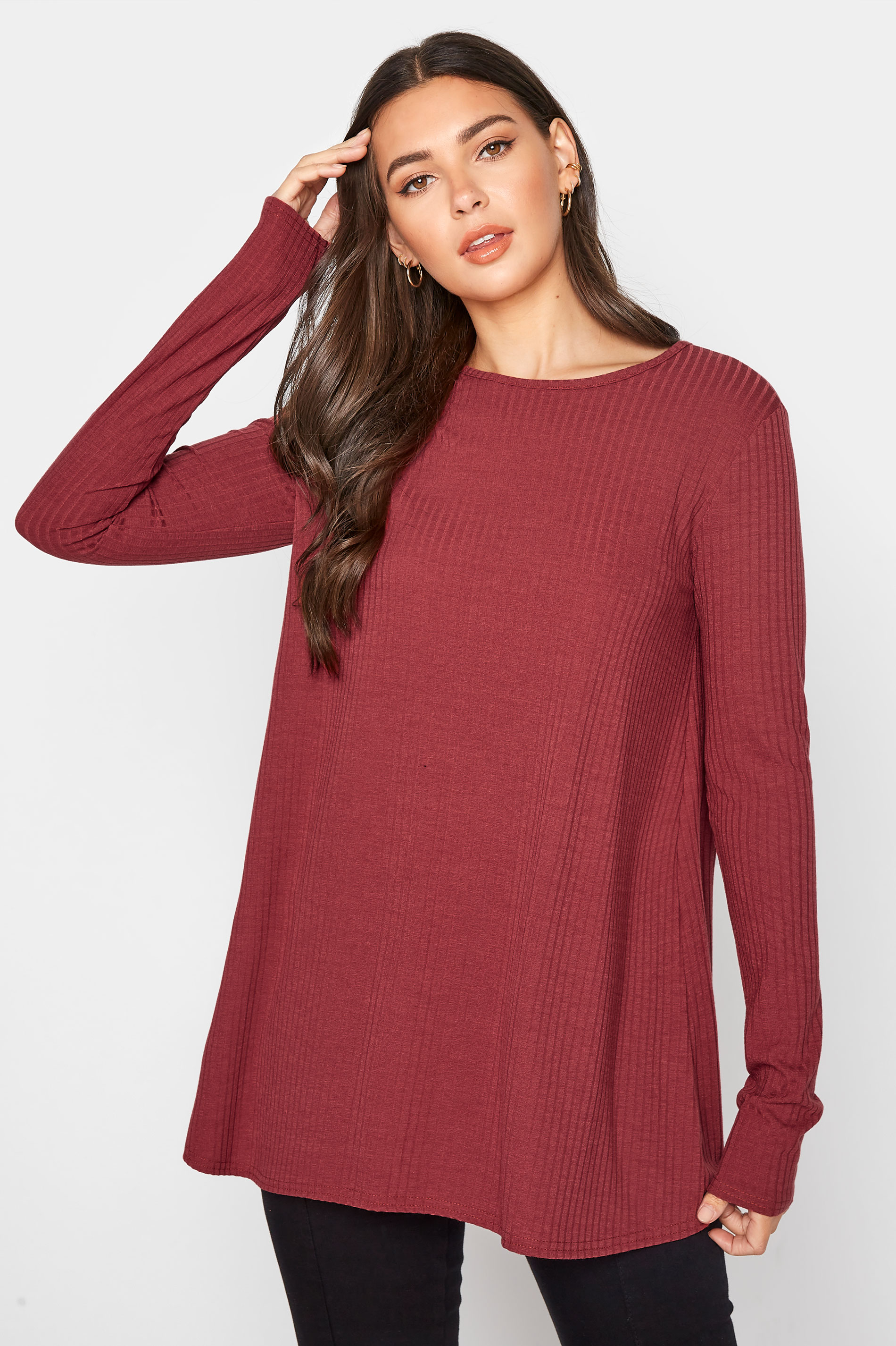 LTS Tall Red Ribbed Swing Top_A.jpg