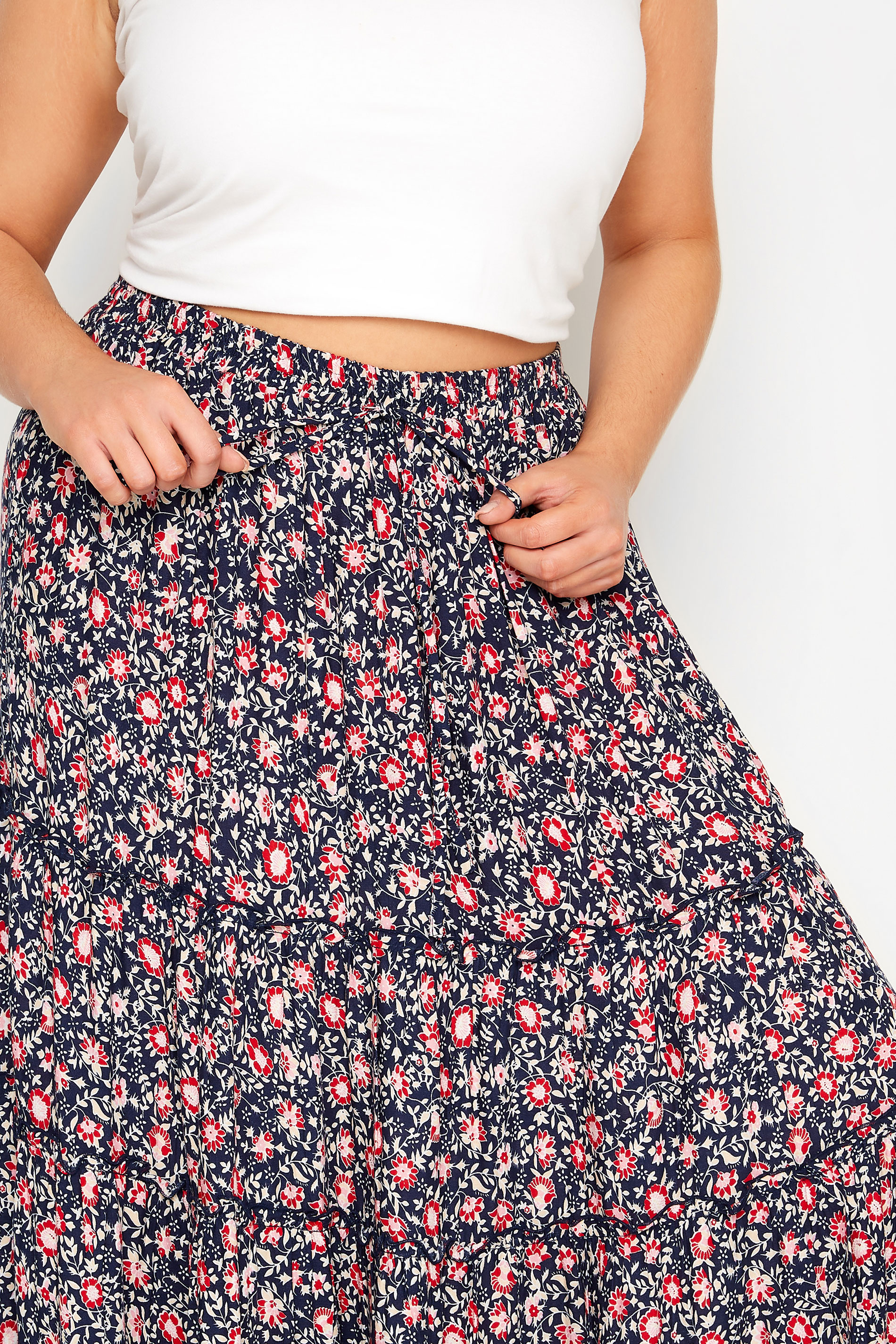 New Ladies Women Gyps Maxi Skirt plain skirt plus size 