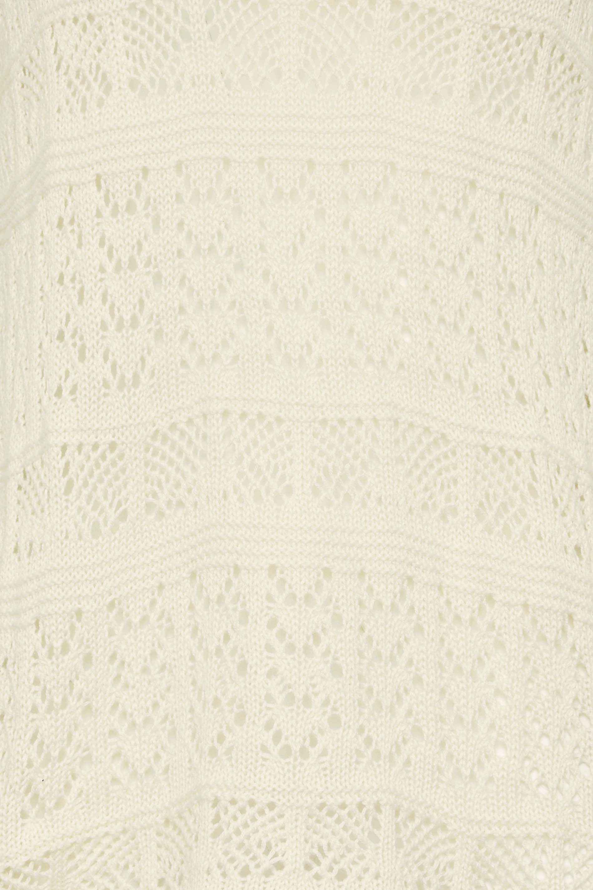 LTS Tall Women's White Crochet Flare Sleeve Jumper | Long Tall Sally 2