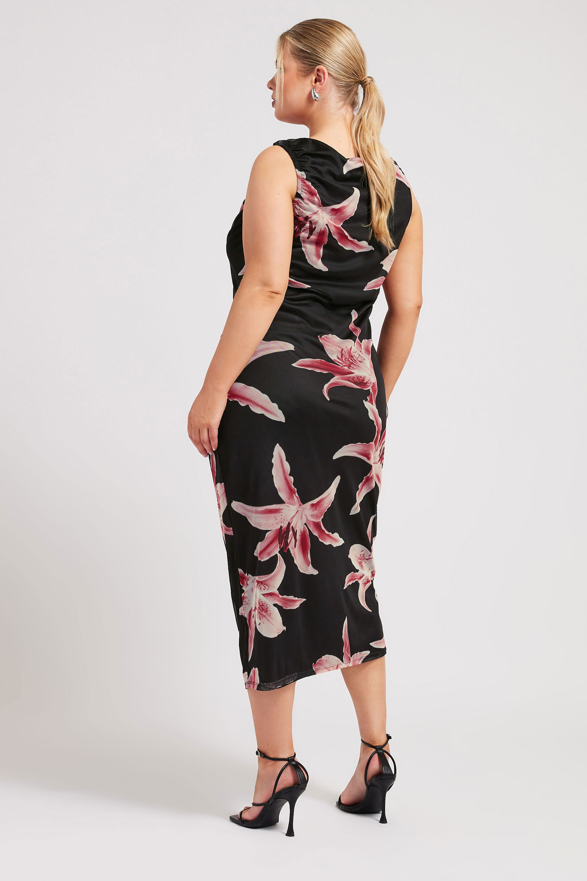 Off-Shoulder Floral Maxi Dress Print Slash Neck Ankle-Length A-Line Asymmetrical Gown
