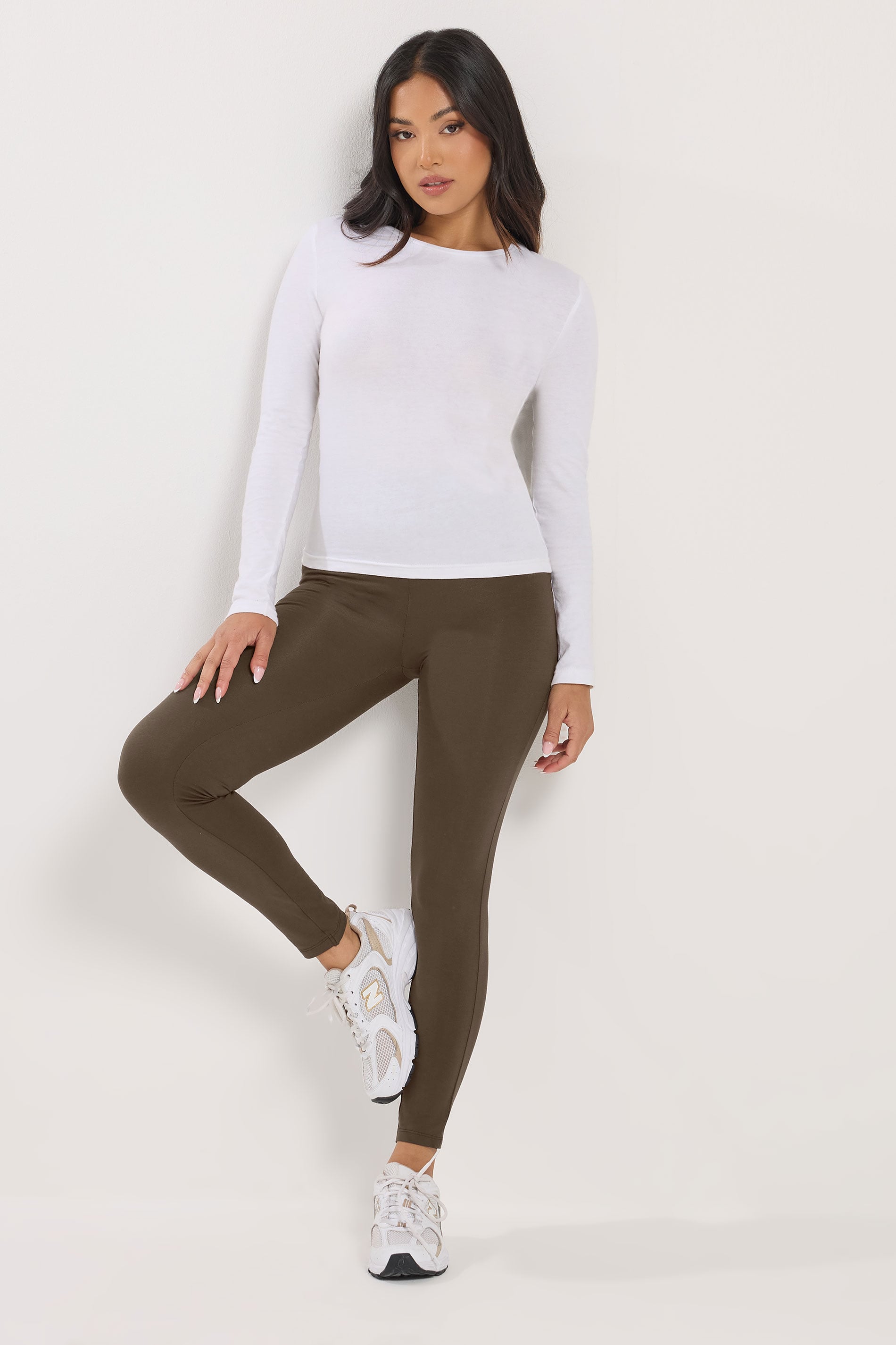 PixieGirl Petite 2 PACK Women's Chocolate Brown & Black Leggings | PixieGirl 1