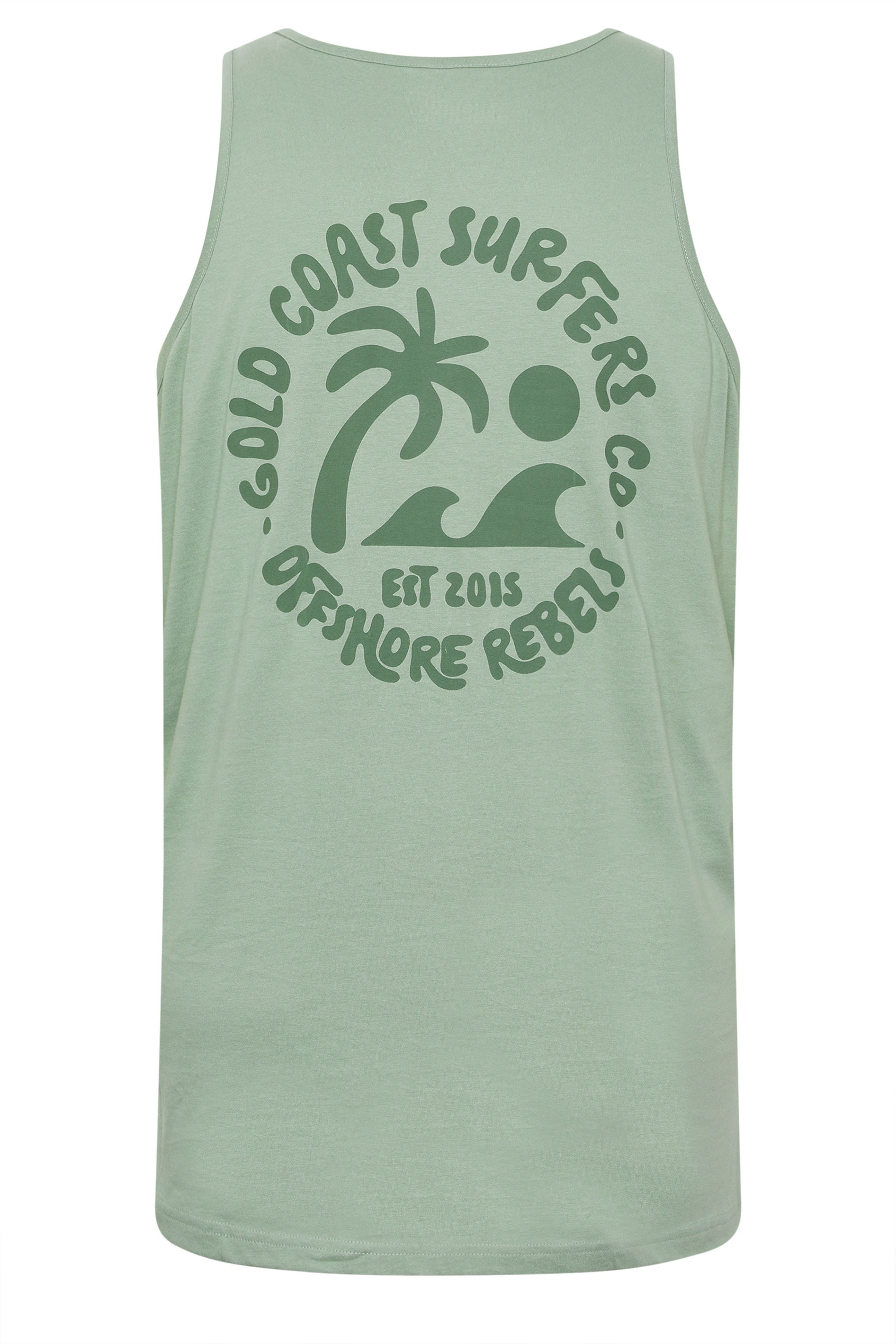 BadRhino Big & Tall Green Graphic Vest Top 8