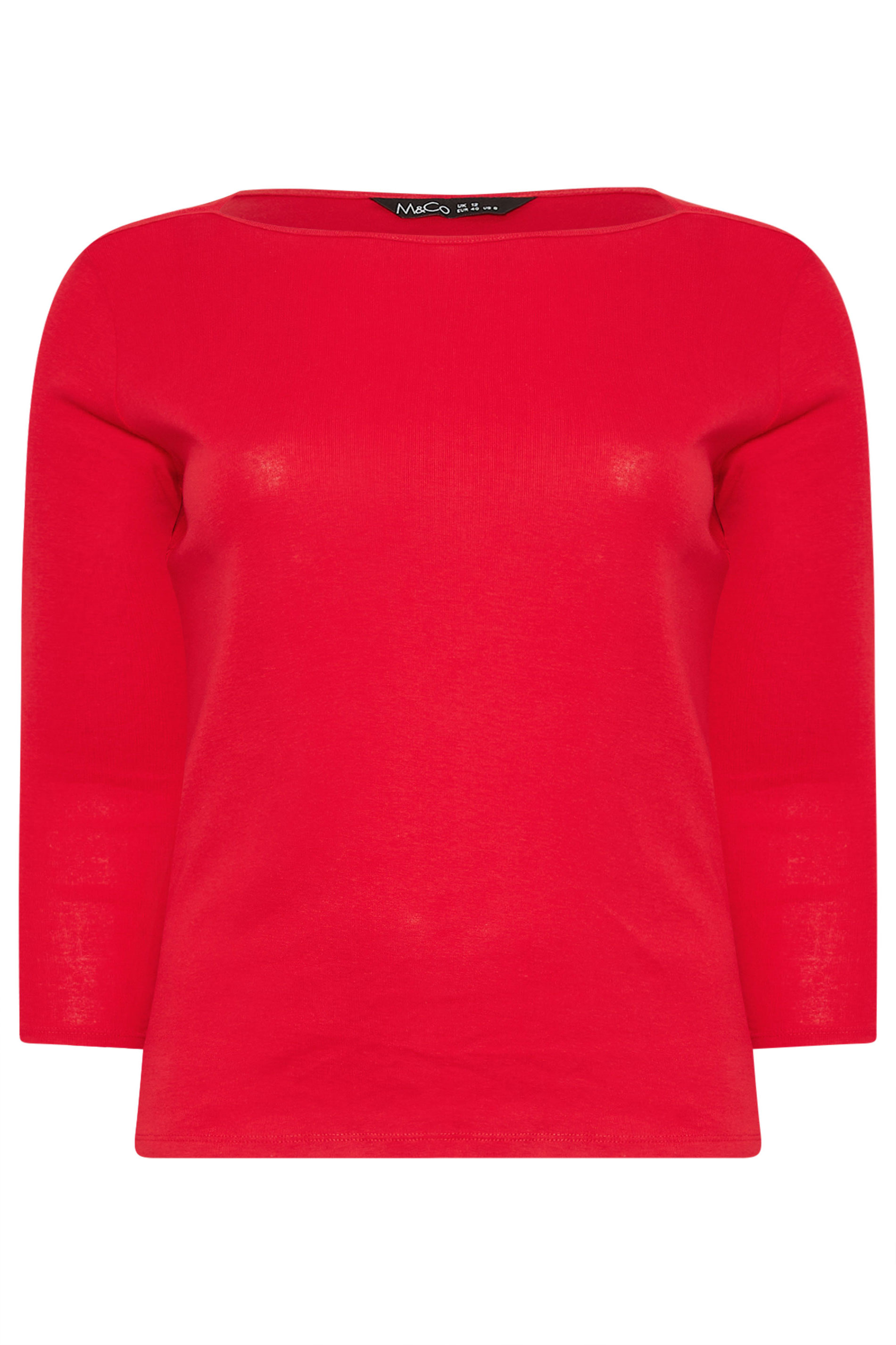 M&Co Red Cotton Top | M&Co 5