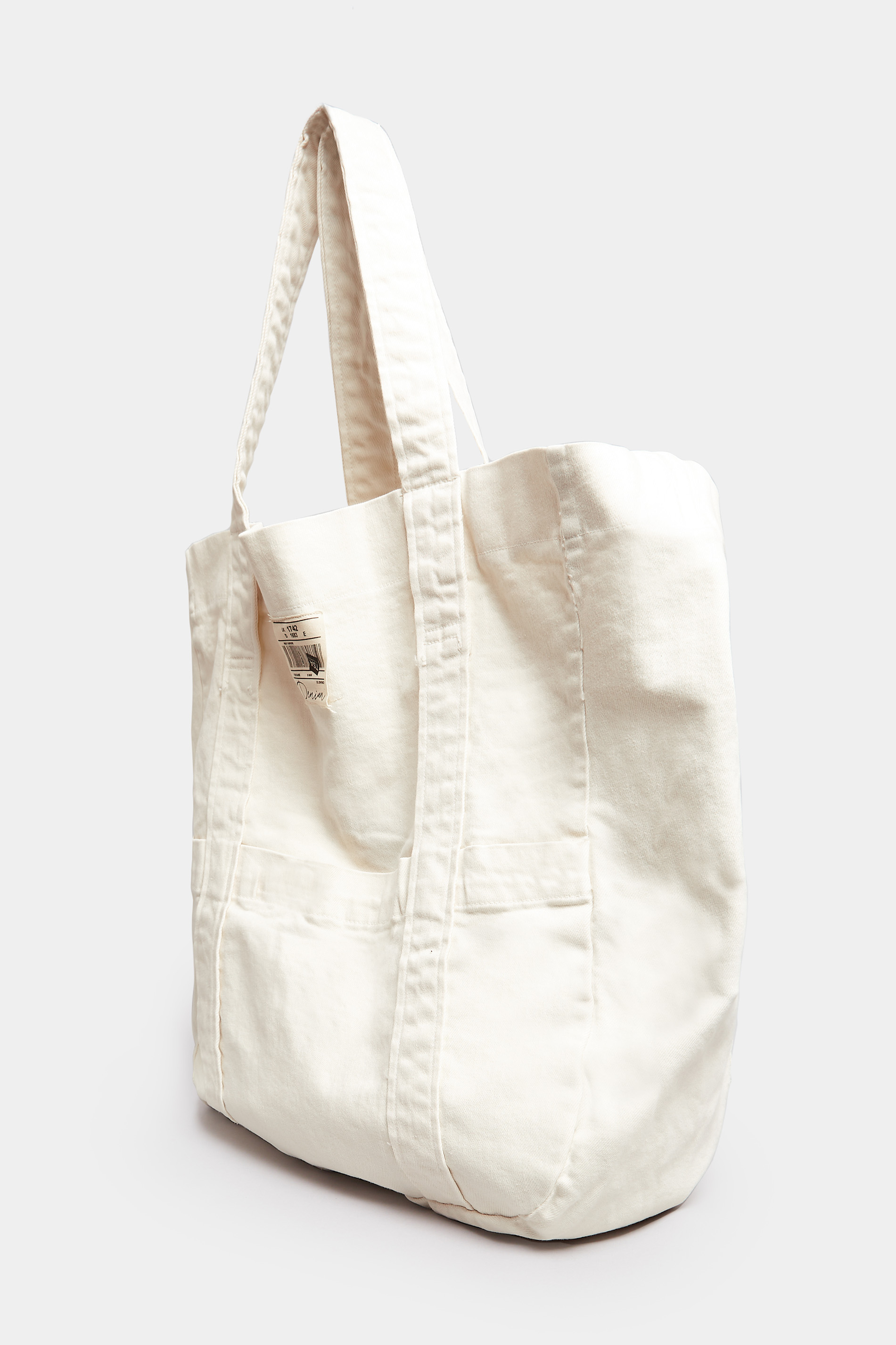 Khaki Green Denim Shopper Bag | Yours Clothing 2