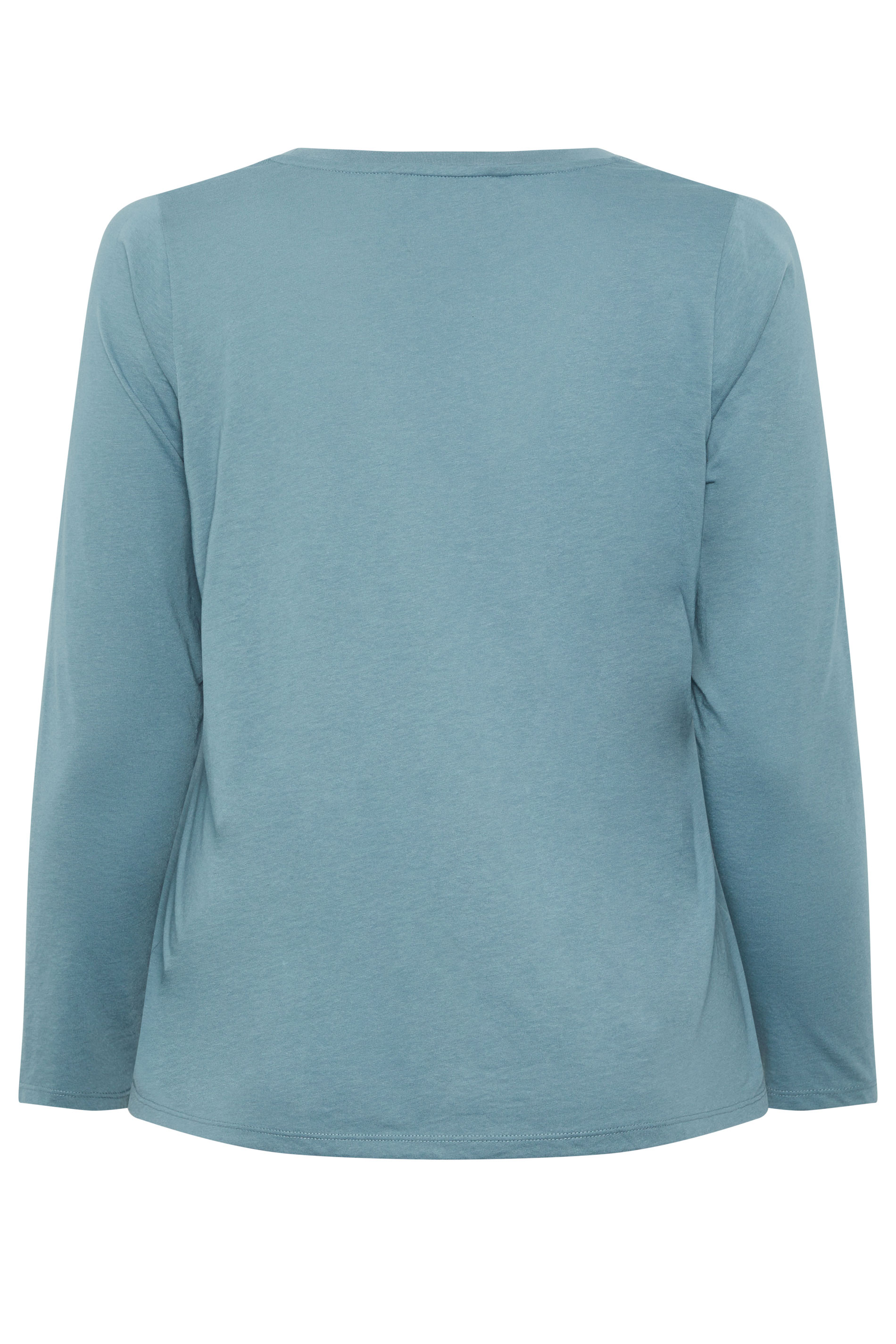 YOURS Plus Size Light Blue Long Sleeve Core T-Shirt | Yours Clothing 6