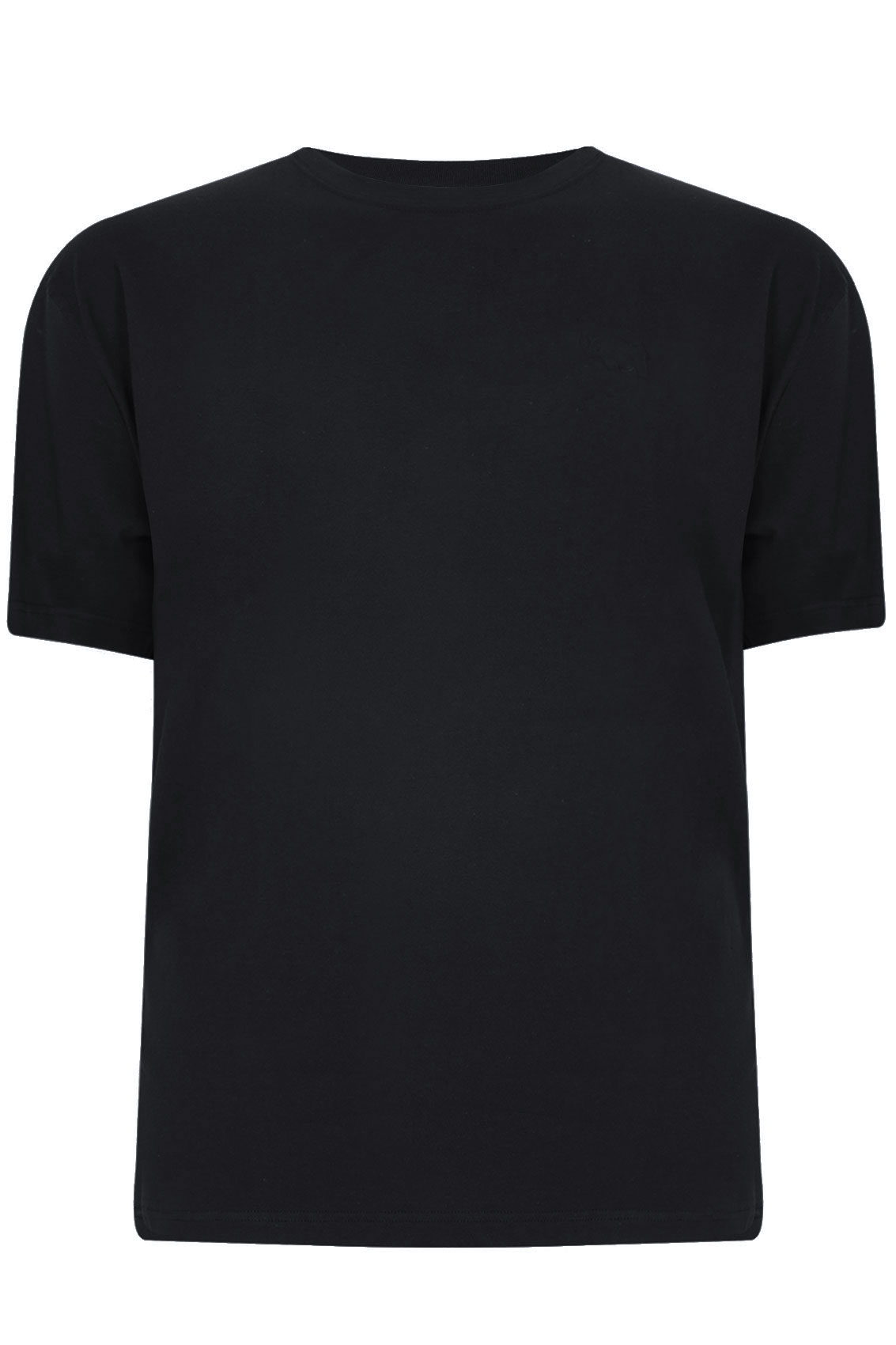 Download BadRhino Black Basic Plain Crew Neck T-Shirt Extra large ...
