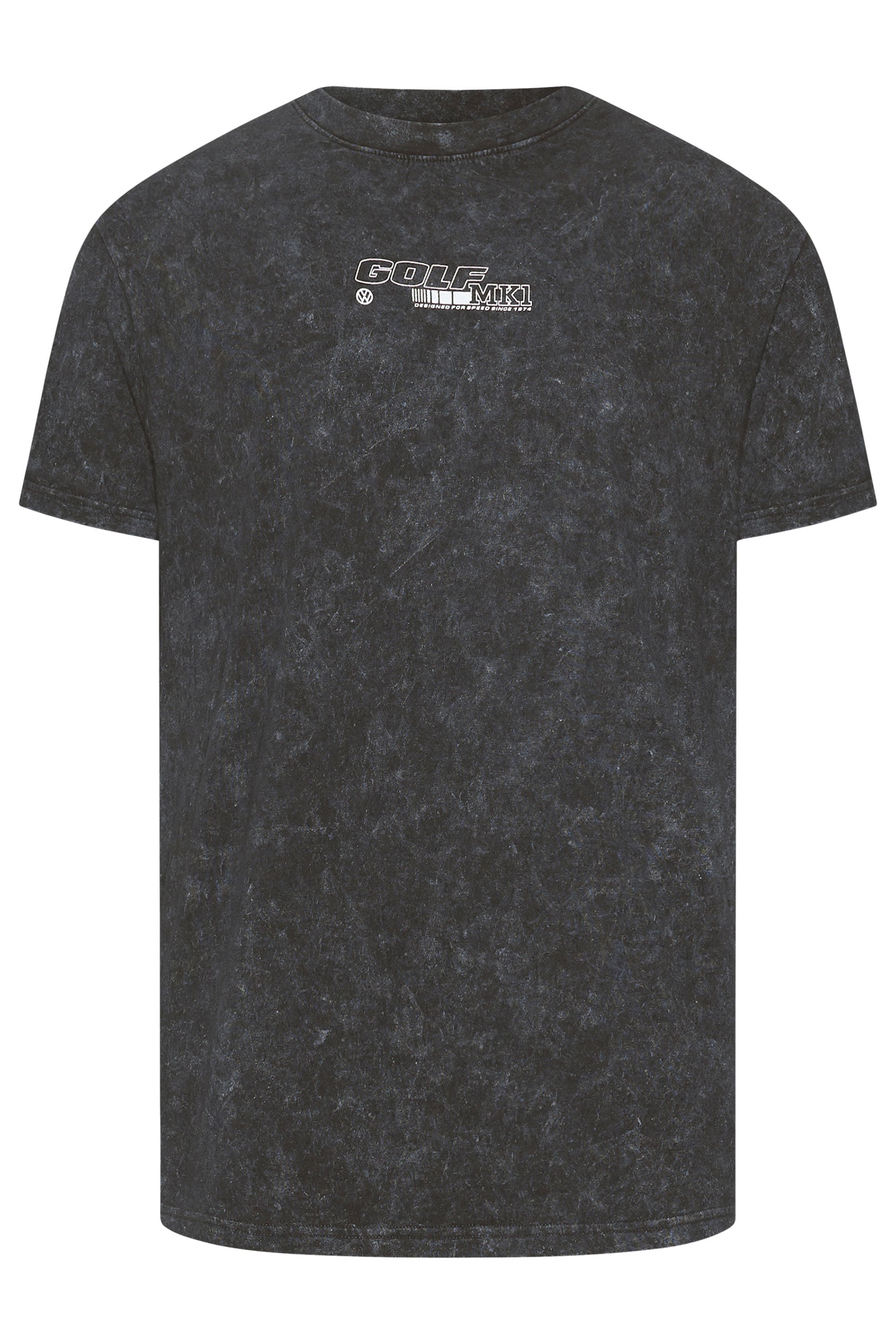 BadRhino Big & Tall Black Acid Wash Golf GTI Graphic T-Shirt | BadRhino 6