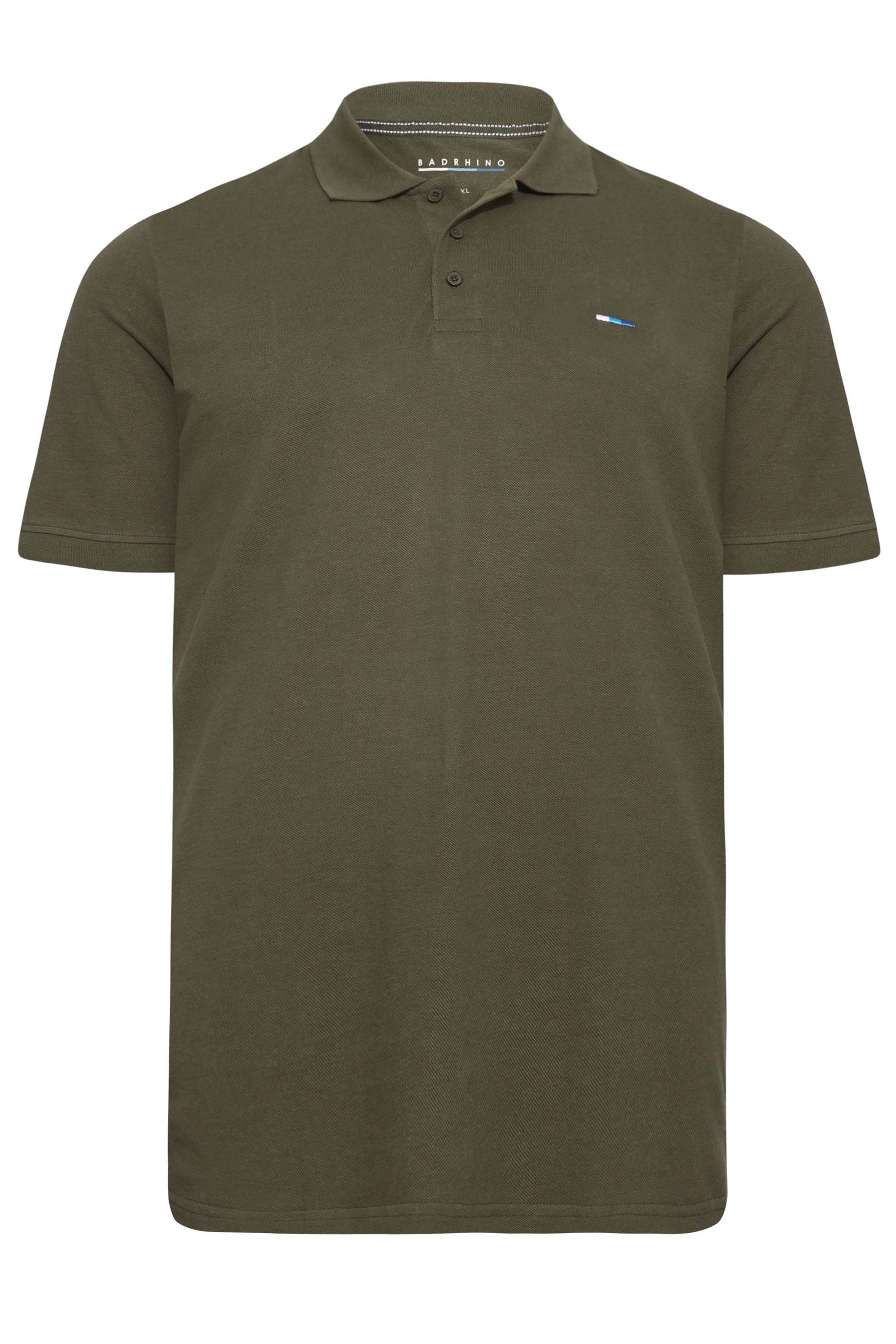 BadRhino Khaki Green Essential Polo Shirt | BadRhino 3