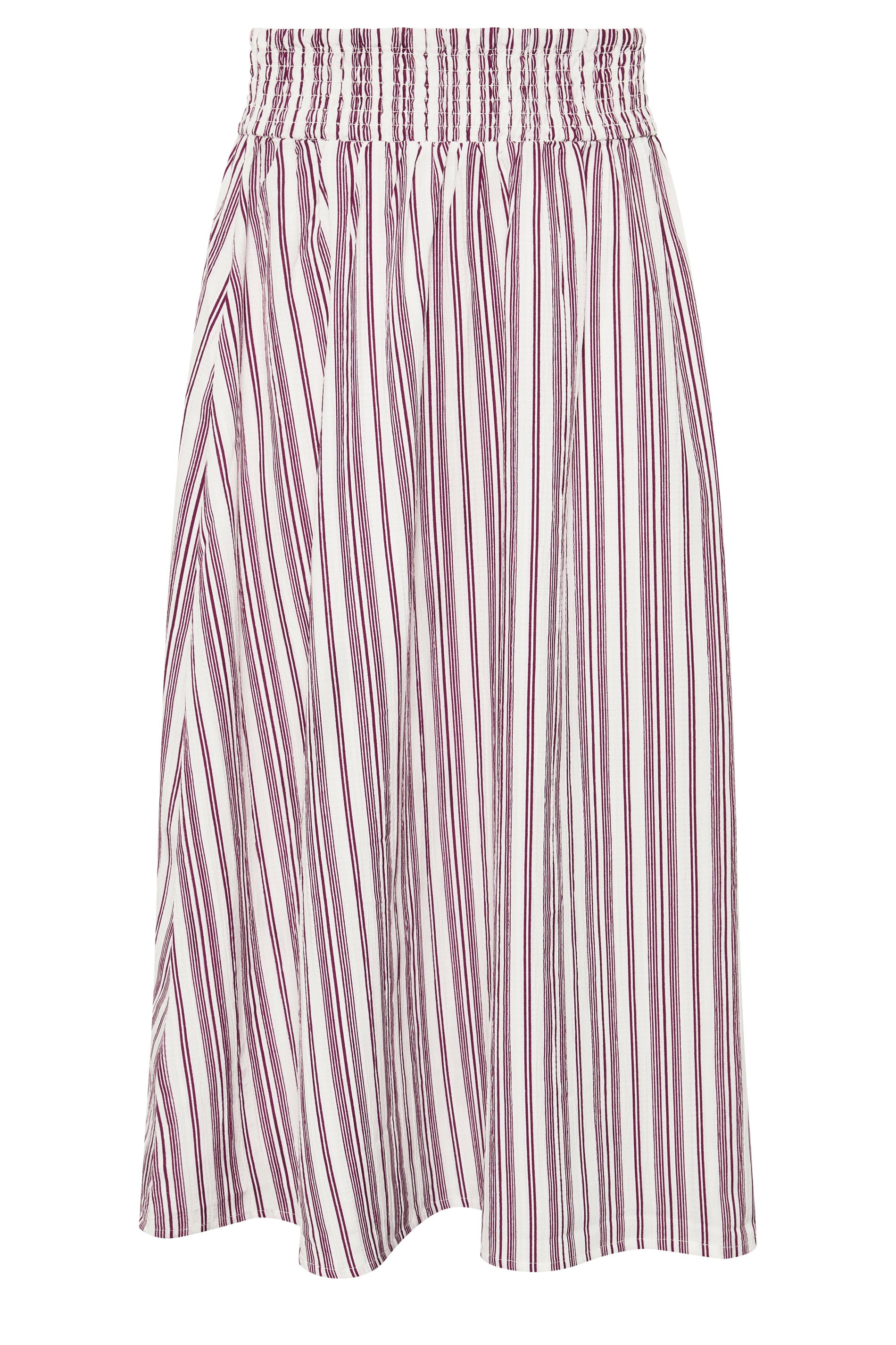 PixieGirl Petite Women's Burgundy Red Stripe Maxi Skirt | PixieGirl  5