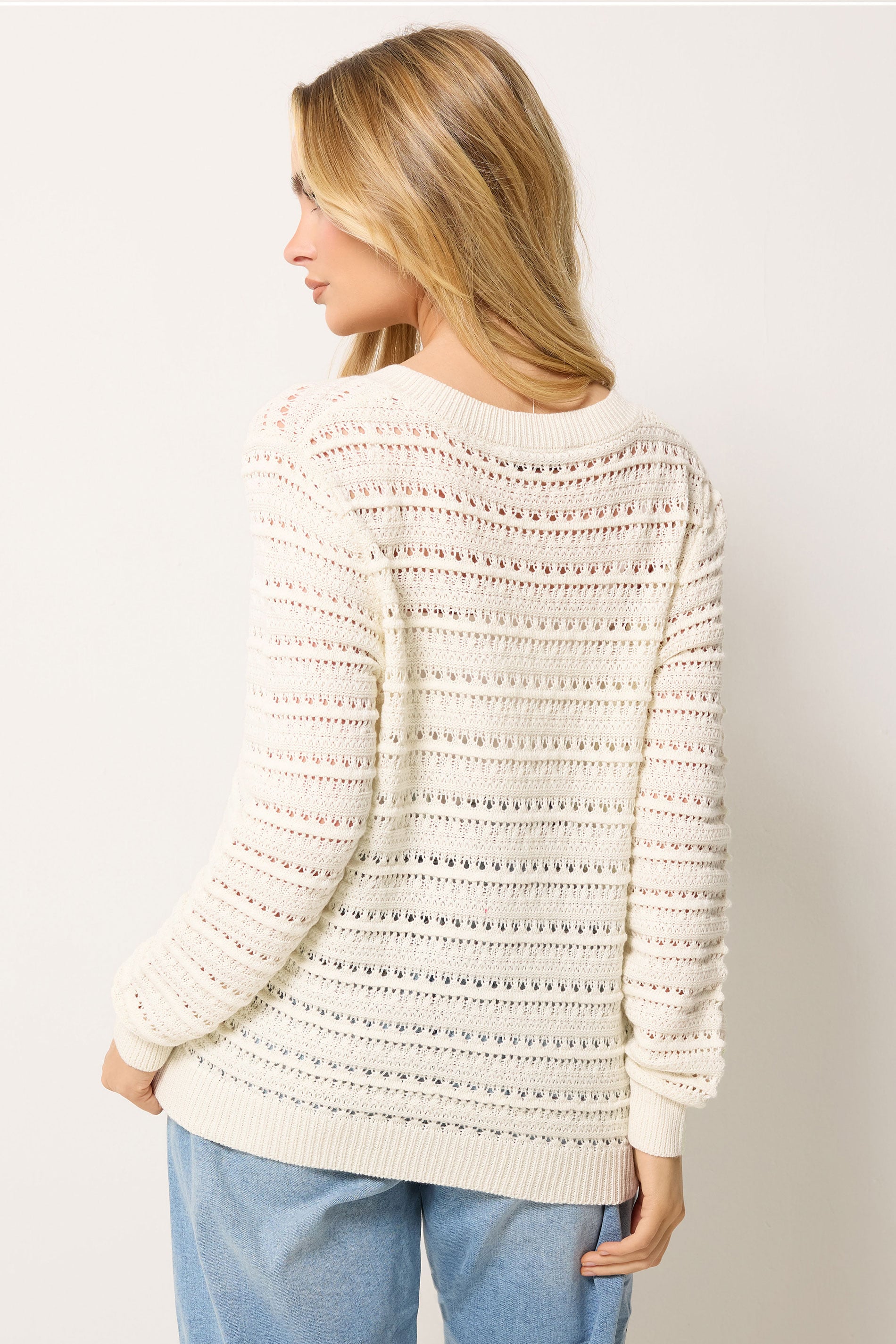 M&Co Cream Crochet Cardigan | M&Co 2