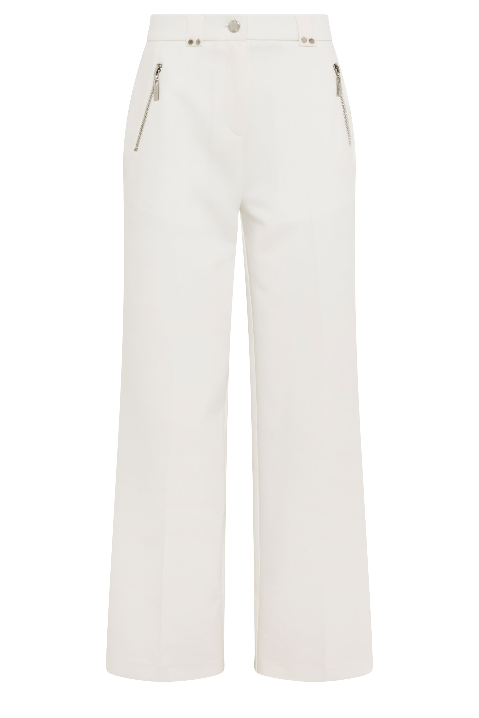 STAR White Tailored Wide Leg Trousers | StarByJM 5