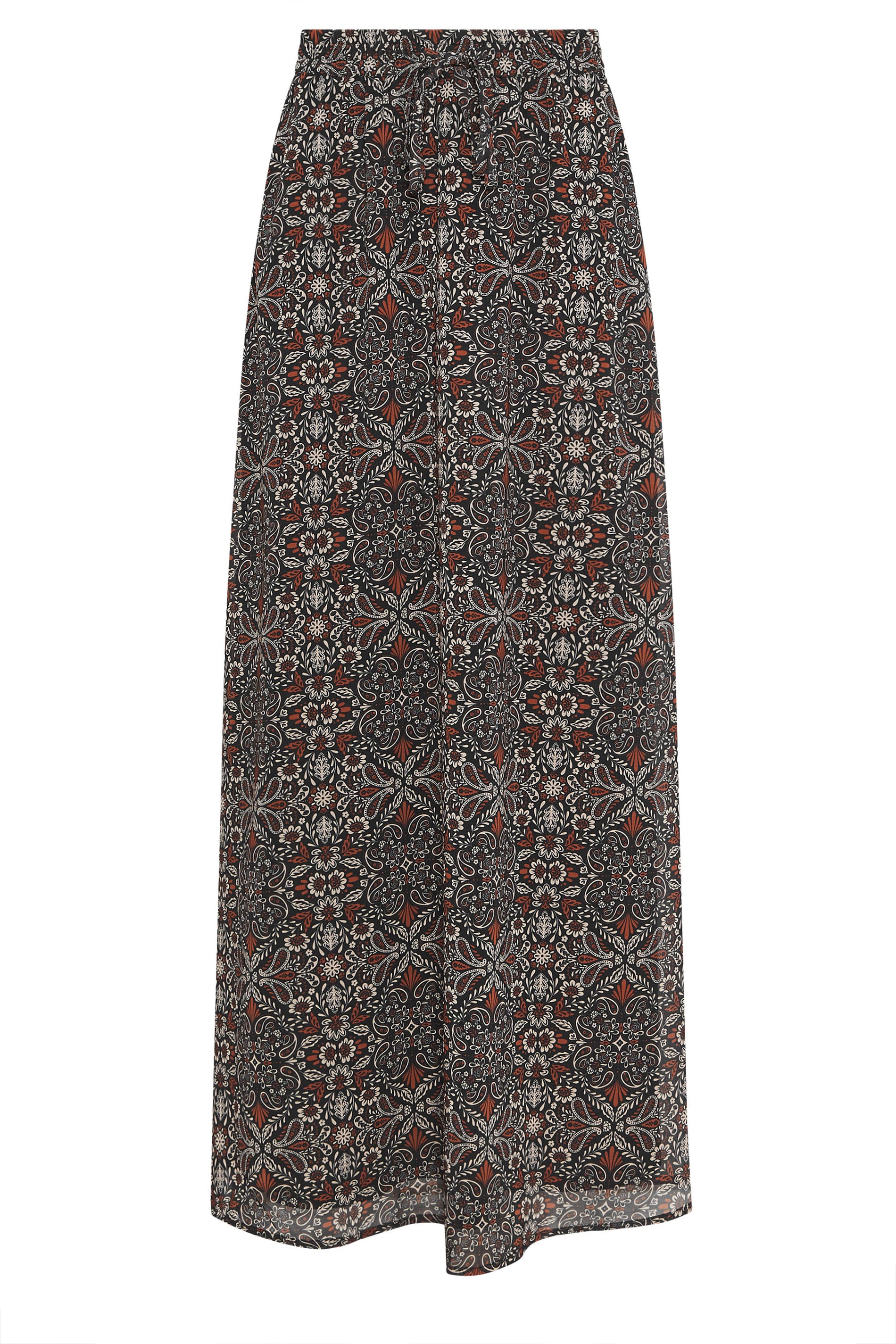 LTS Tall Women's Black Abstract Tie Waist Maxi Skirt | Long Tall Sally 5