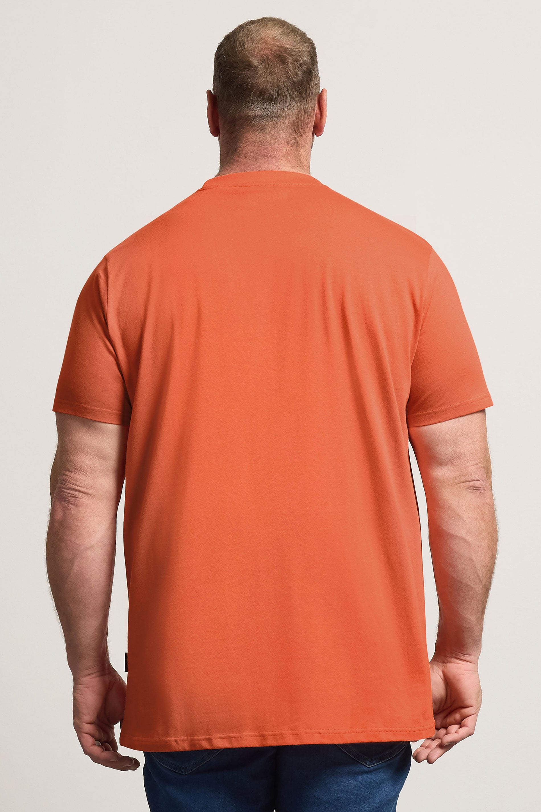 BadRhino Big & Tall Orange Extra Long Core T-Shirt | BadRhino 2