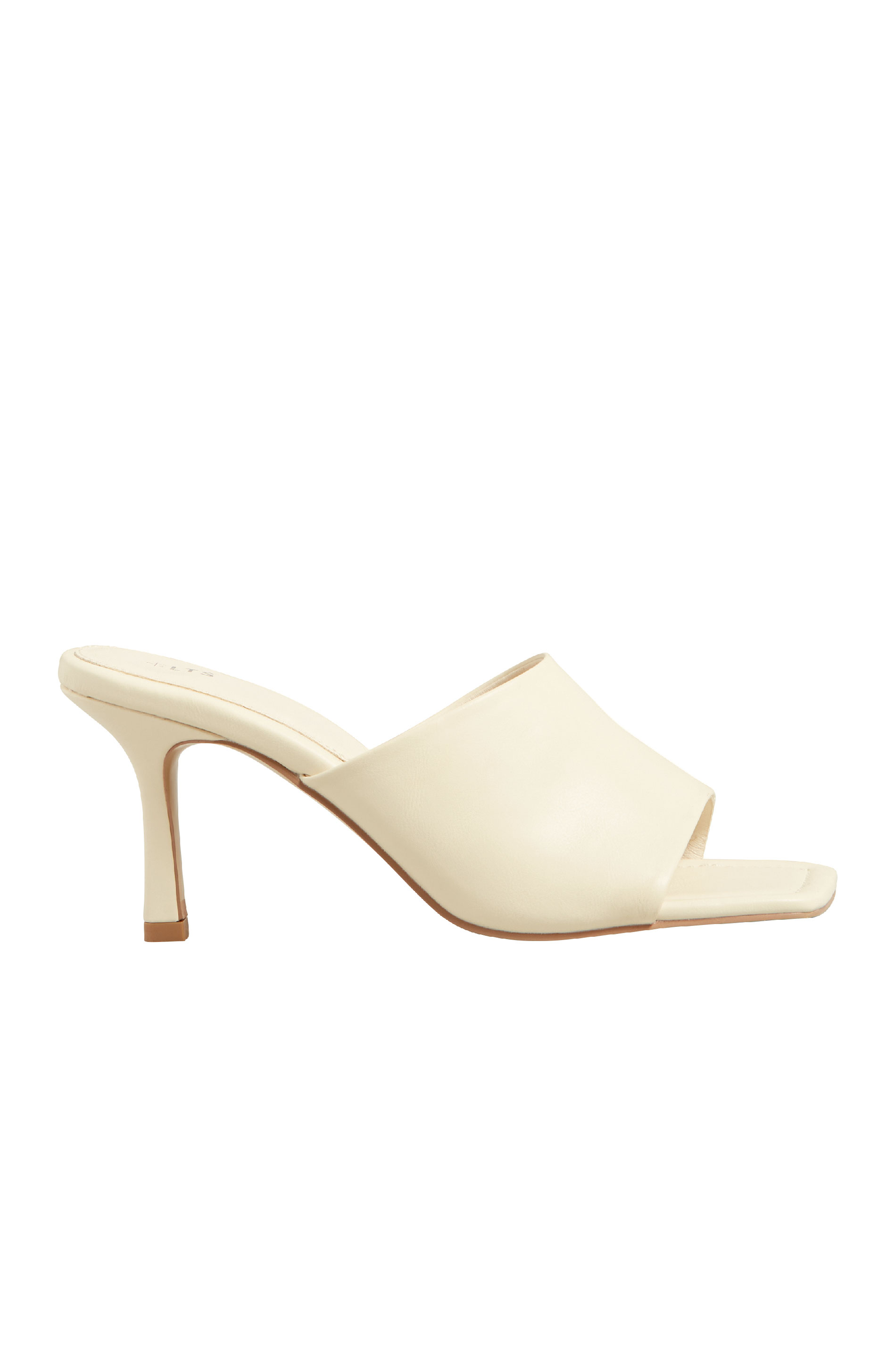 LTS Cream Skinny Heeled Mules in Standard Fit | Long Tall Sally