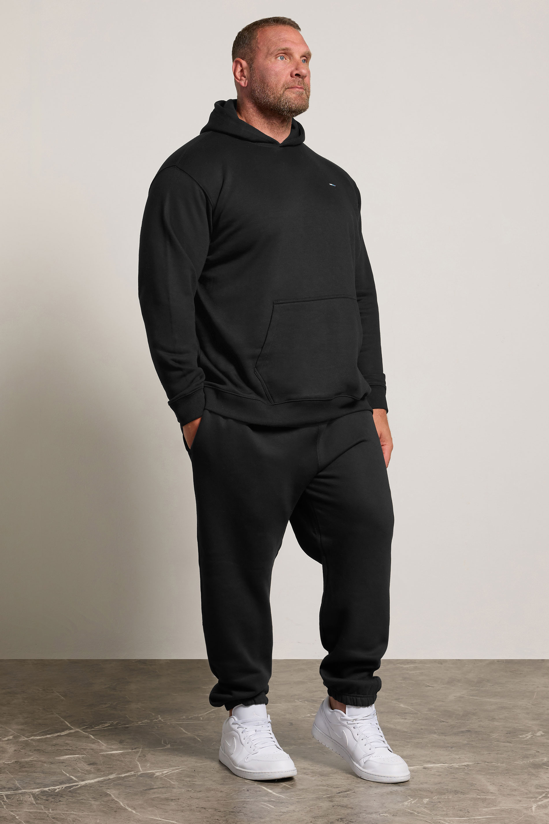 BadRhino Big & Tall Black Hoodie & Jogger Set | BadRhino 3