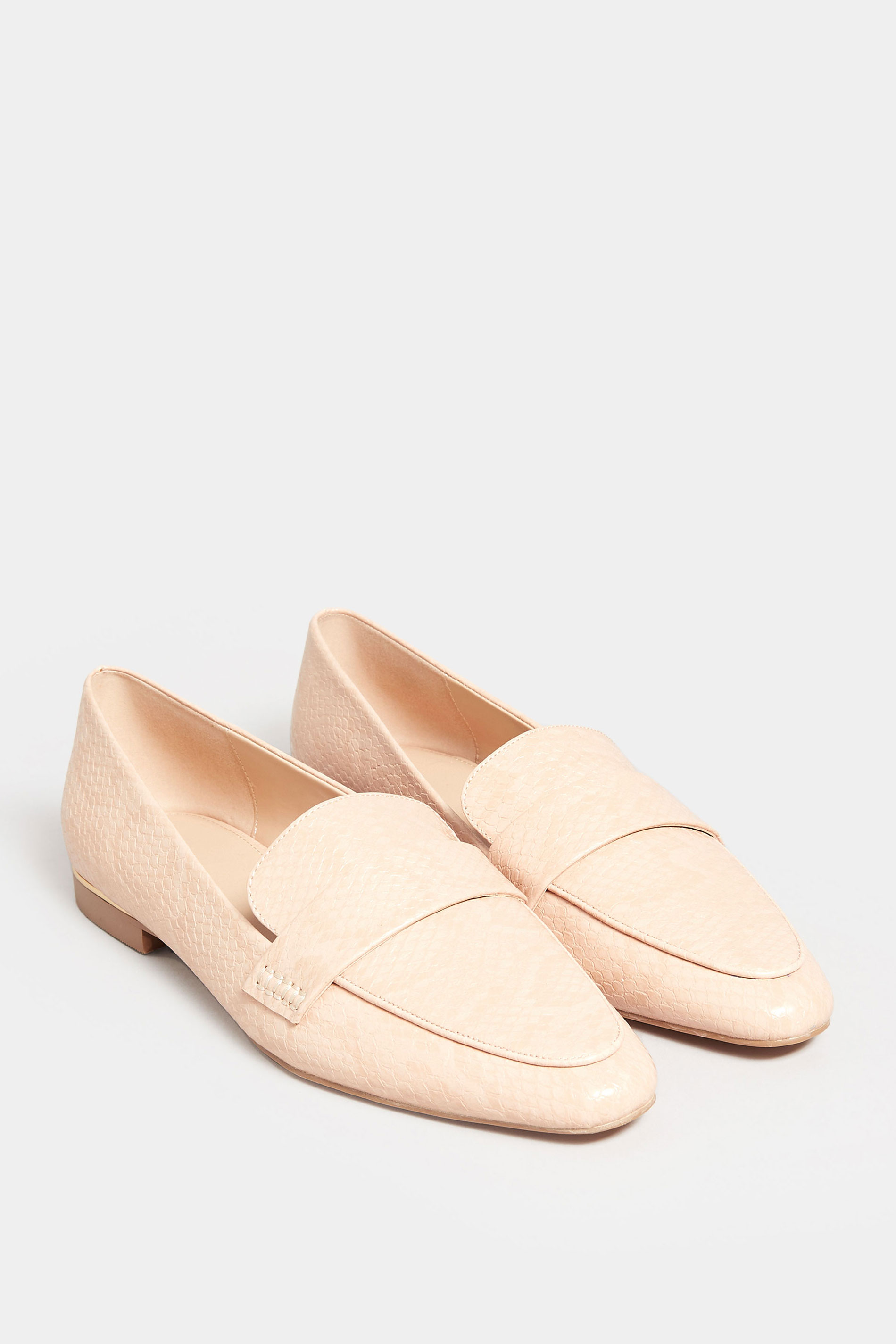 LTS Tall Light Pink Textured Loafers In Standard Fit | Long Tall Sally  2