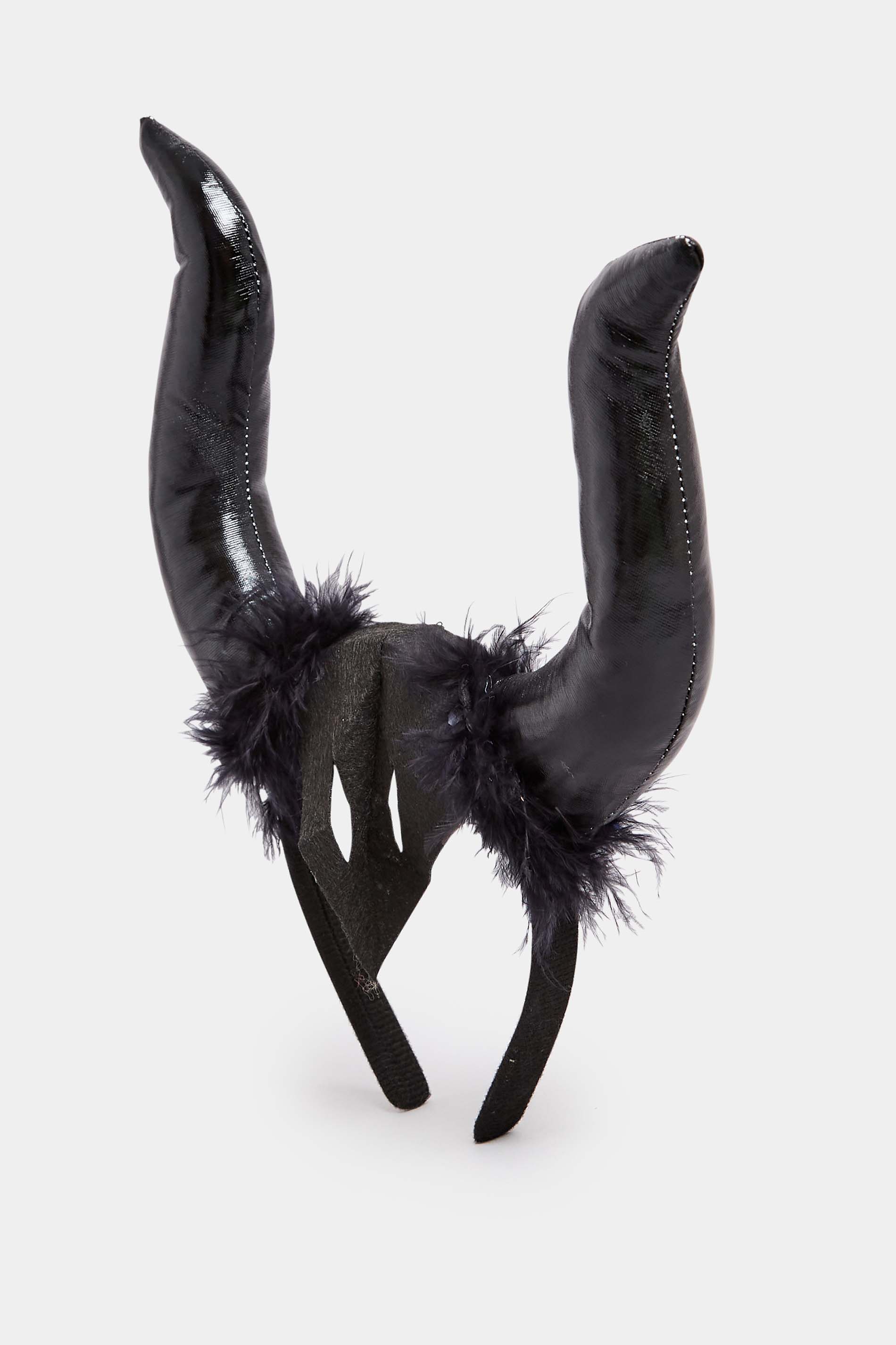 Black Horns Halloween Headband | Yours Clothing 1