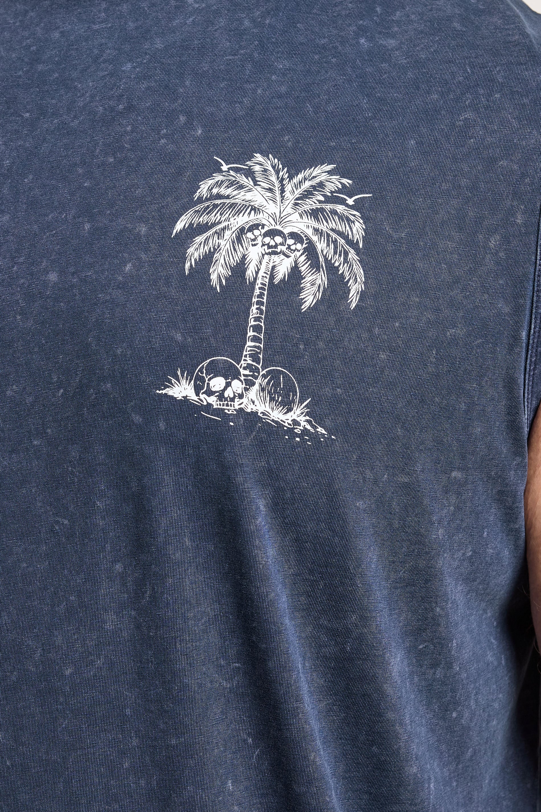 BadRhino Big & Tall Navy Blue Acid Wash Graphic Vest | BadRhino 6