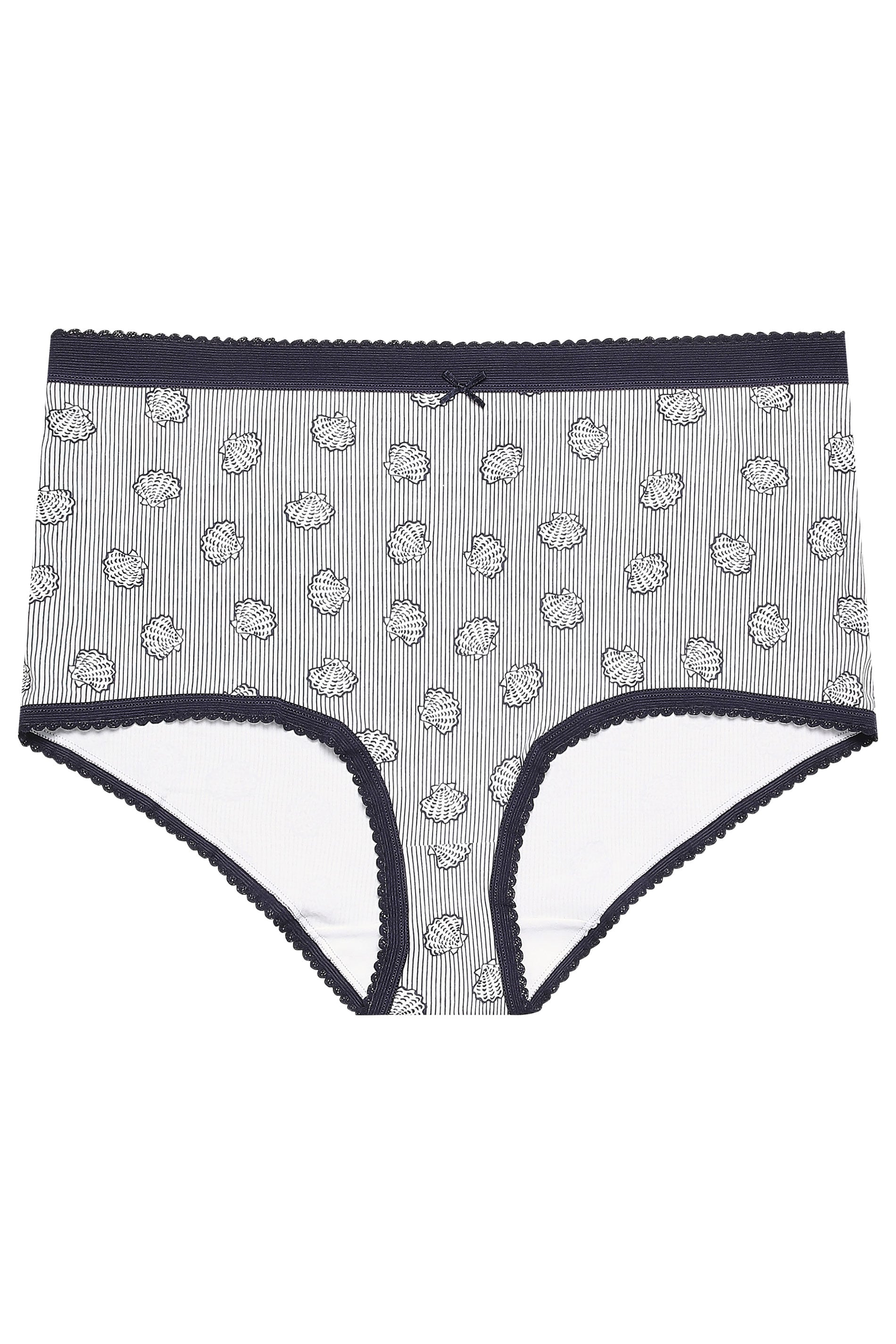 YOURSET 5 PACK Plus Size Blue Seaside Full Briefs | Yours Clothing 6